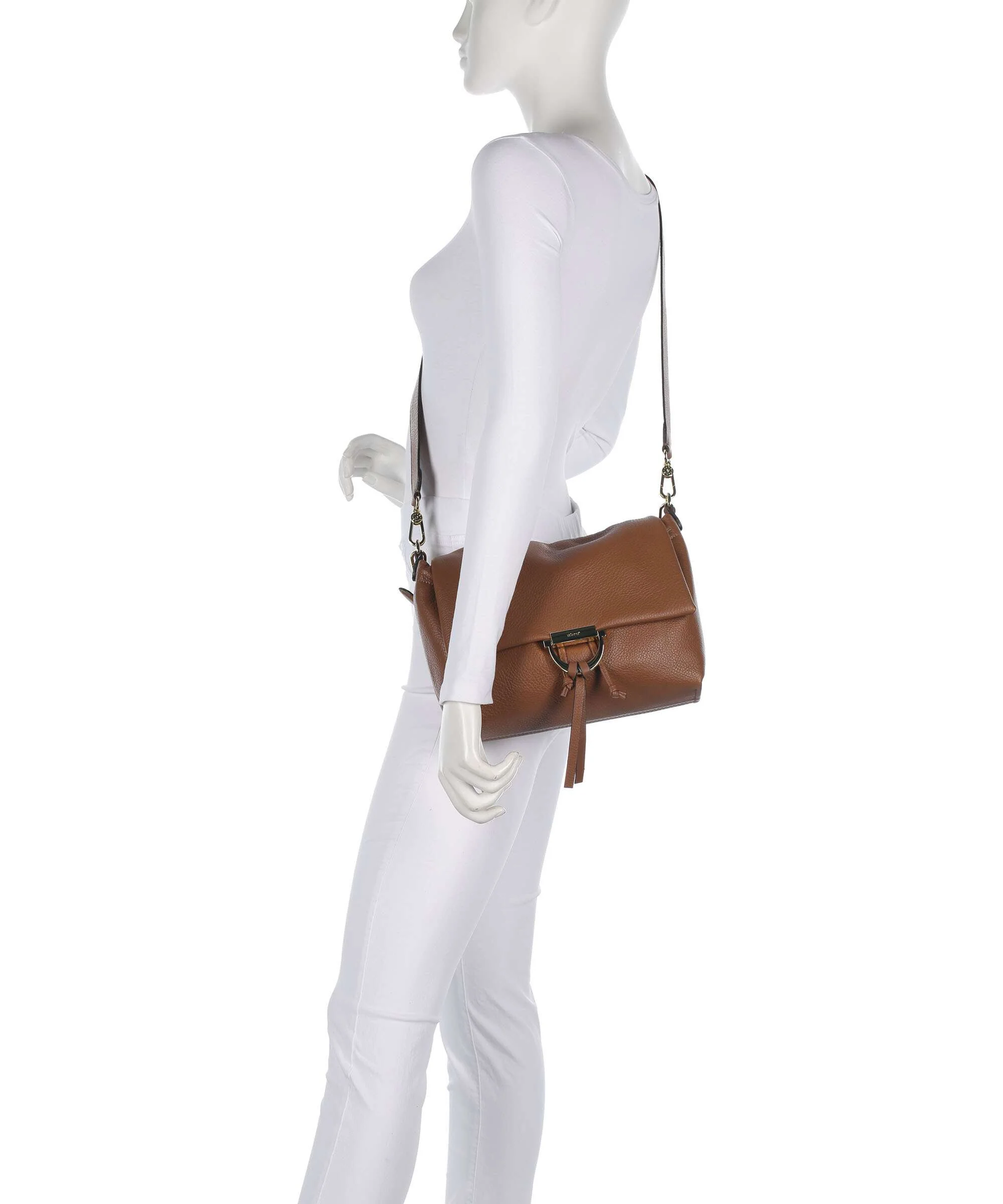 Abro Dalia Temi Medium Sac porté épaule caramel/cognac - Image 4