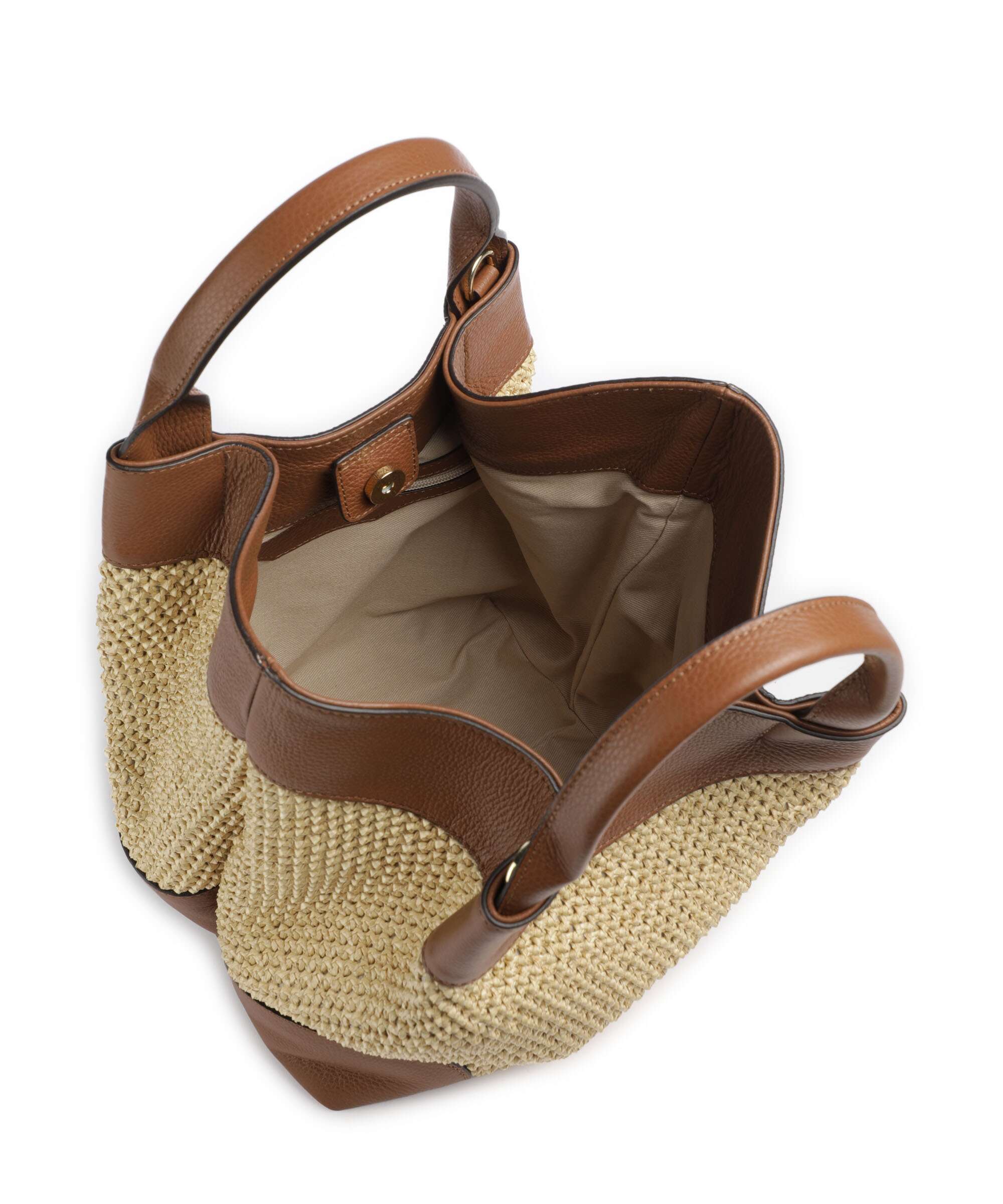 Abro Maglia Raffia Essential Medium Sac à main natural/nut - Image 5