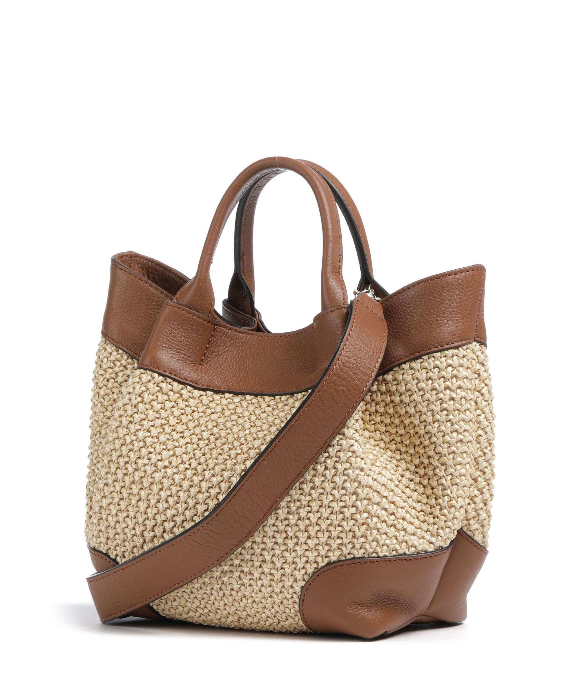 Abro Maglia Raffia Essential Small Sac à main natural/nut - Image 2