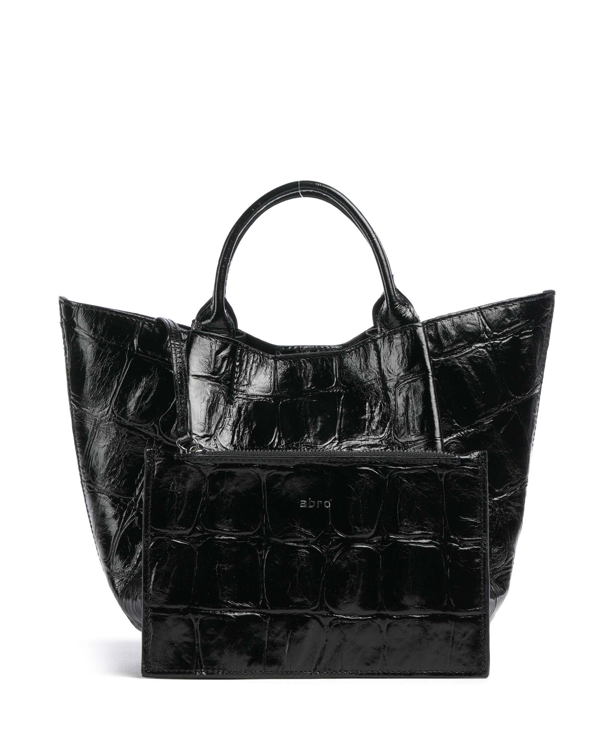 Abro Maxi Cocco Essential Small Sac à main black/nickel - Image 4