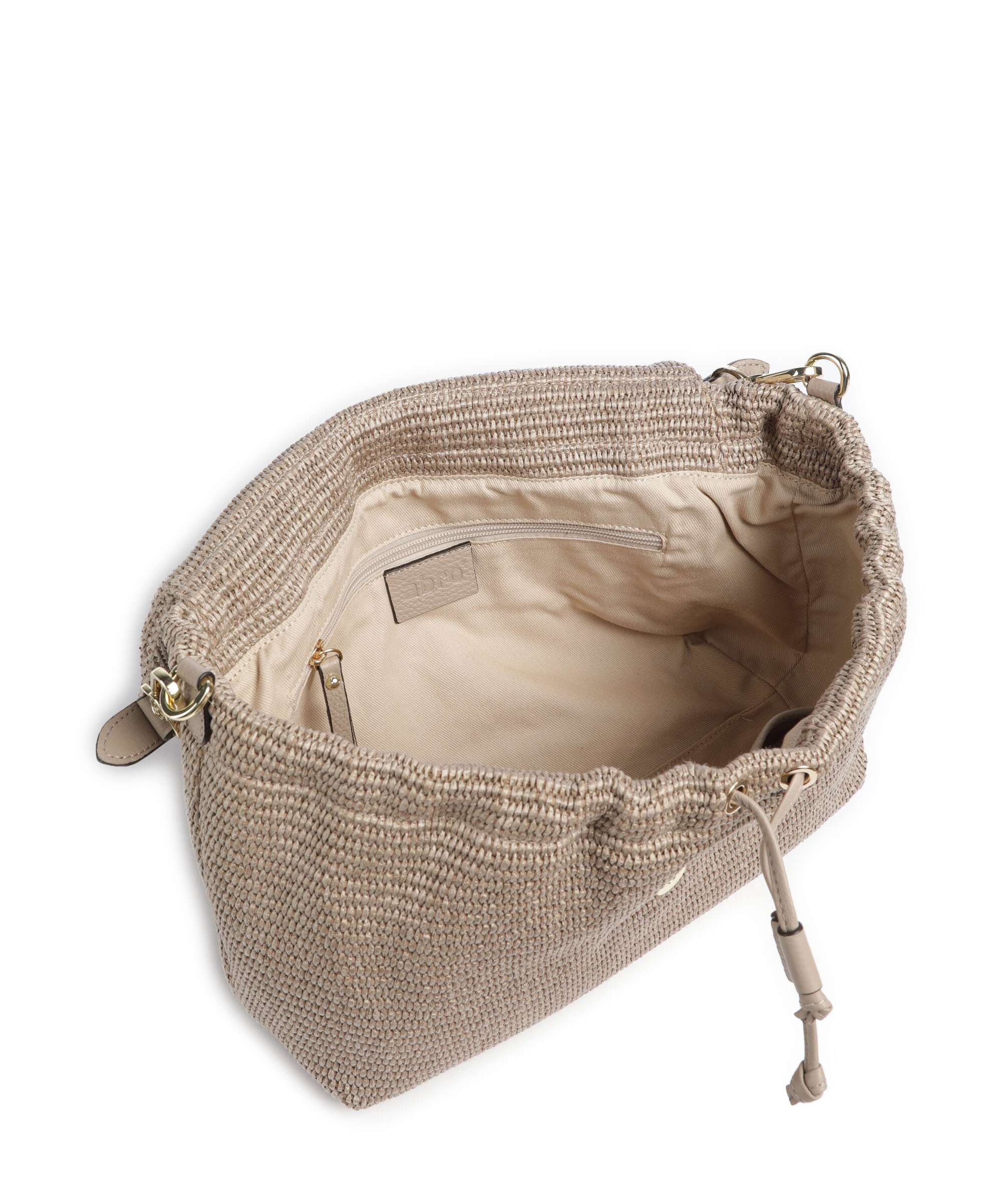 Abro Raffia Classica Temi Large Sac porté épaule siena - Image 5