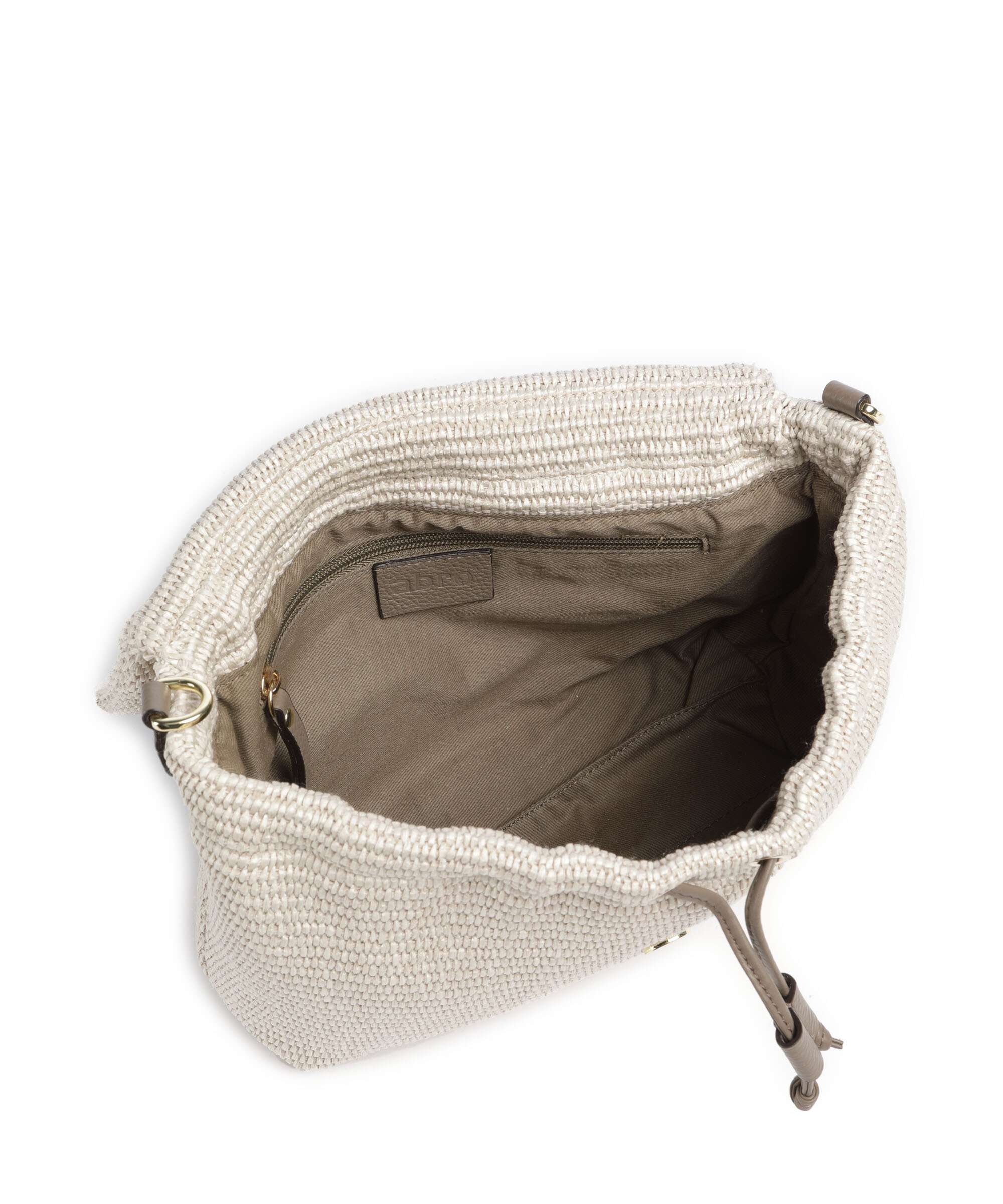 Abro Raffia Classica Temi Medium Sac porté épaule sahara - Image 6