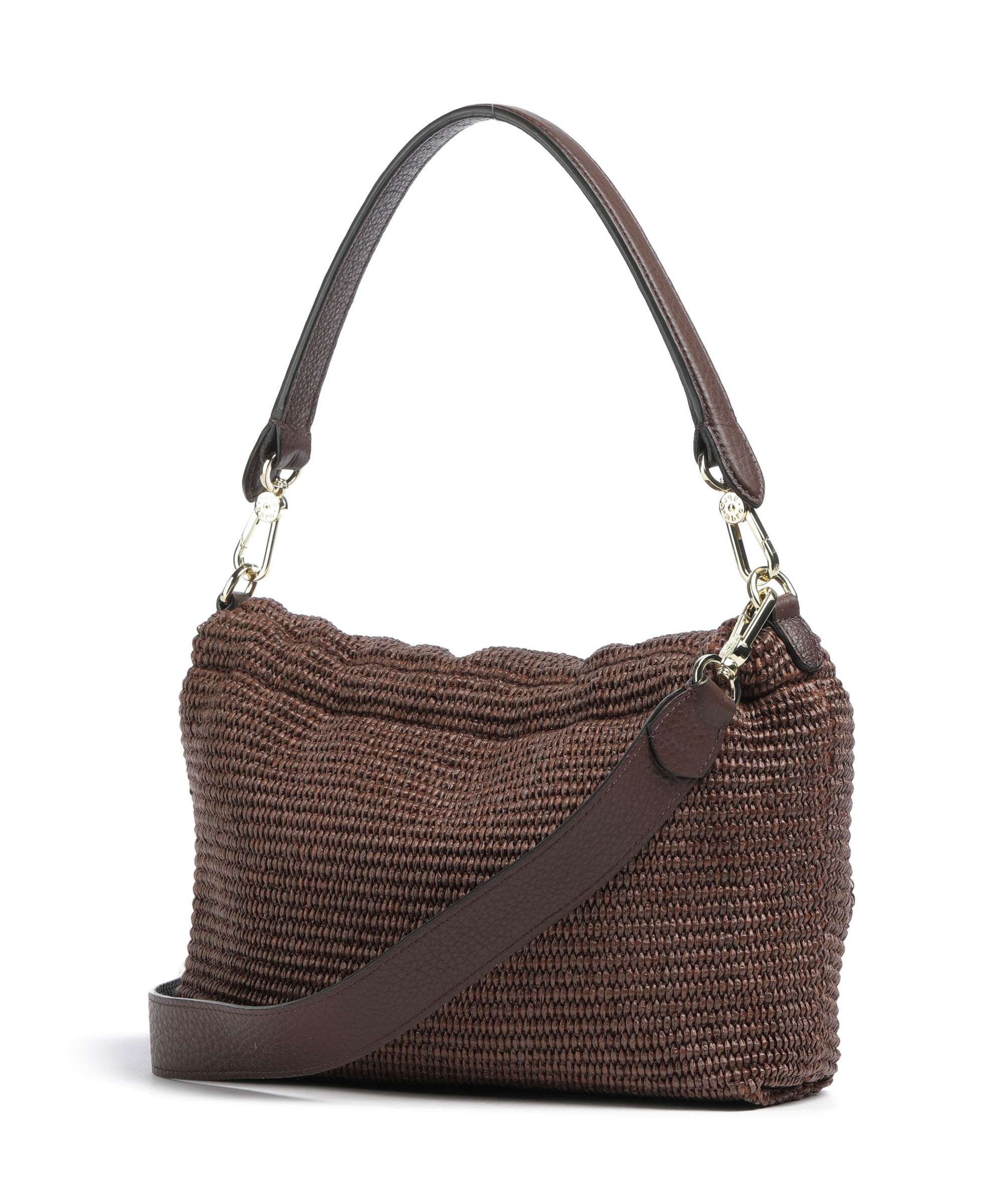 Abro Raffia Classica Temi Medium Sac porté épaule wood - Image 2