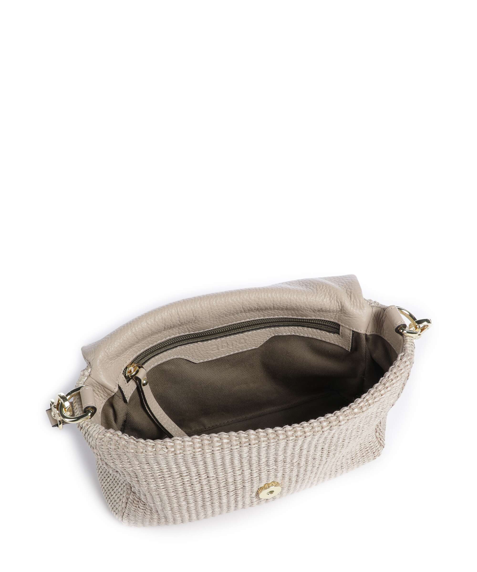 Abro Raffia Classica Temi Sac porté épaule sahara - Image 7