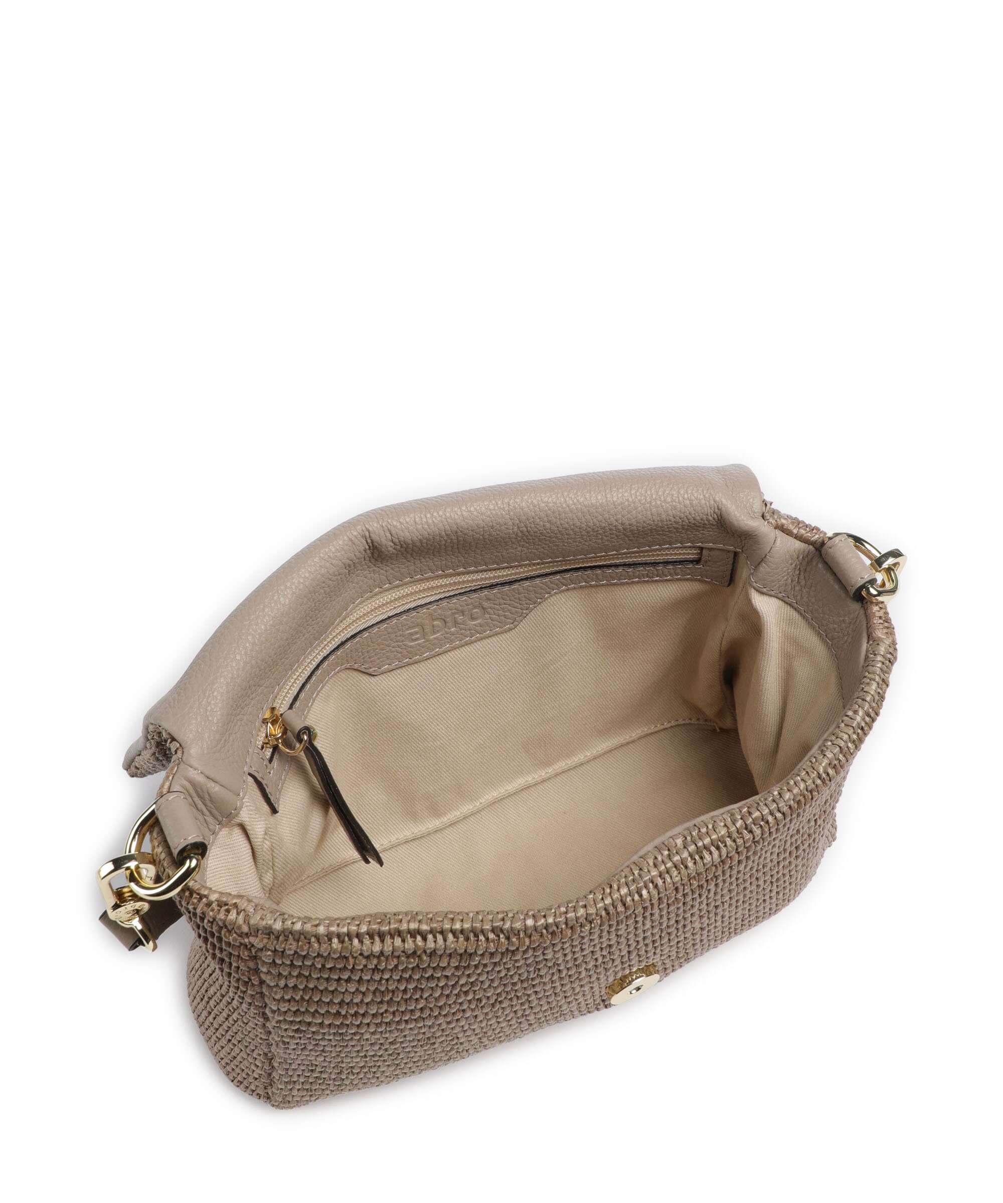 Abro Raffia Classica Temi Sac porté épaule siena - Image 6