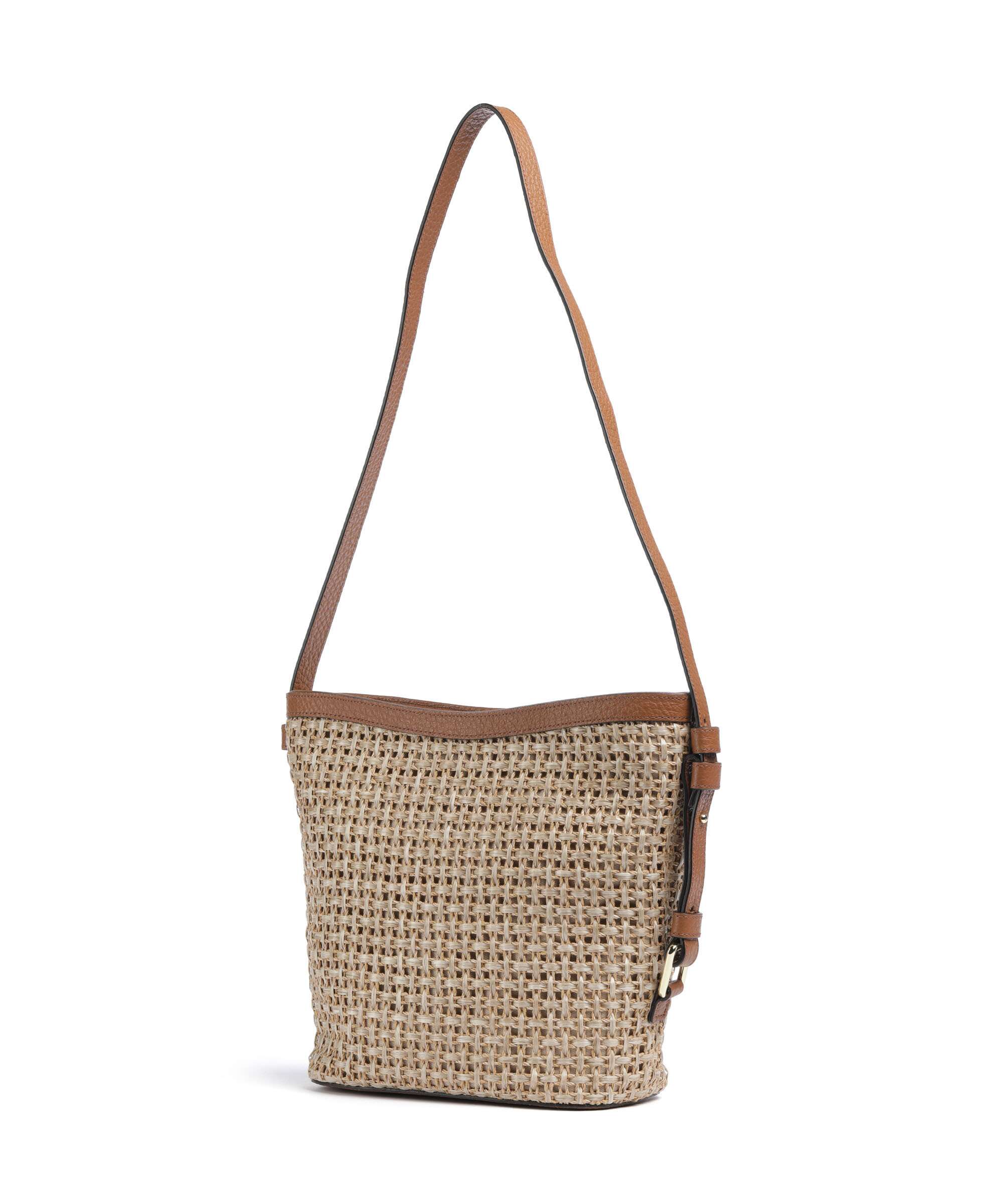 Abro Raffia Cordino Cosmo Sac bandoulière caramel/cognac - Image 2