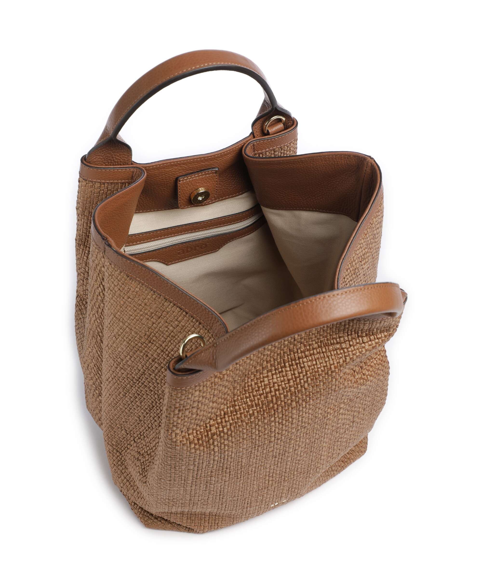 Abro Raffia Intreccio Essential Medium Sac à main caramel/cognac - Image 5
