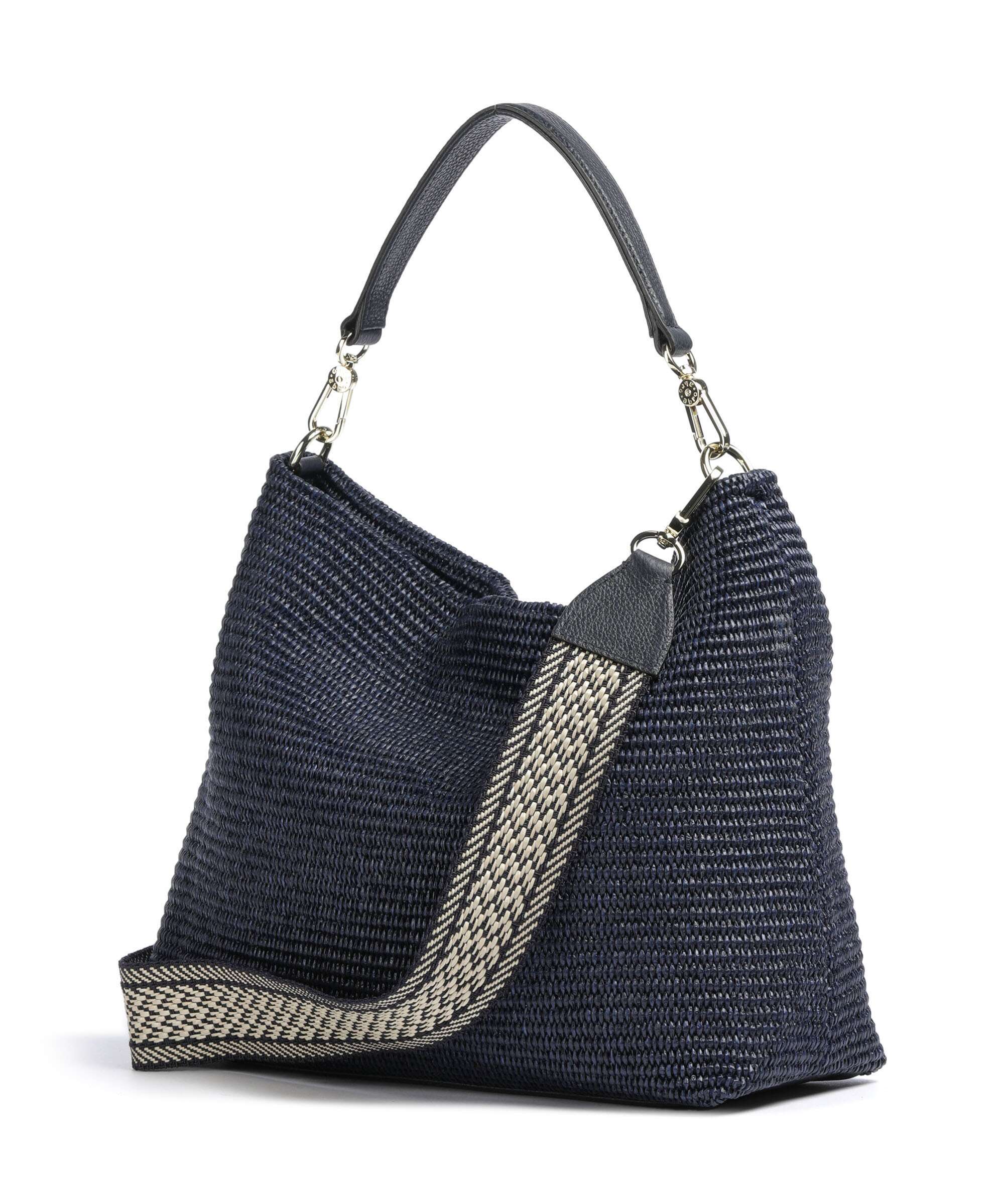 Abro Raffia Kaia Sac fourre-tout navy - Image 2
