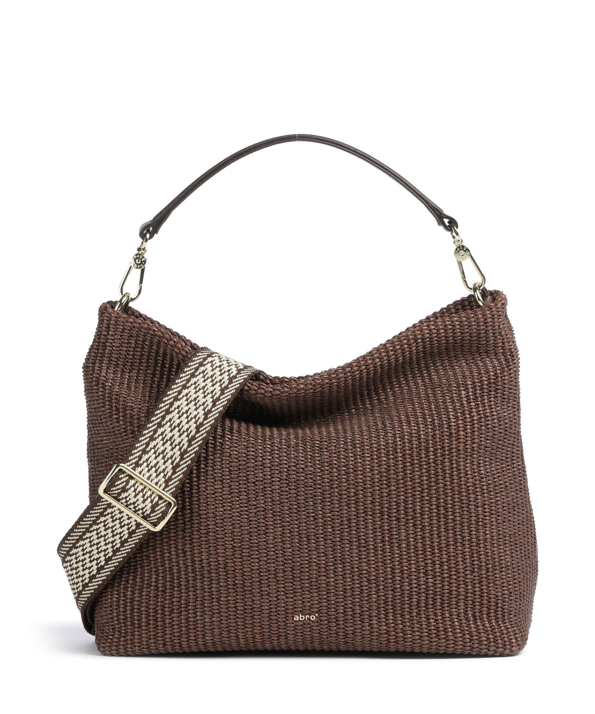 Abro Raffia Kaia Sac fourre-tout wood
