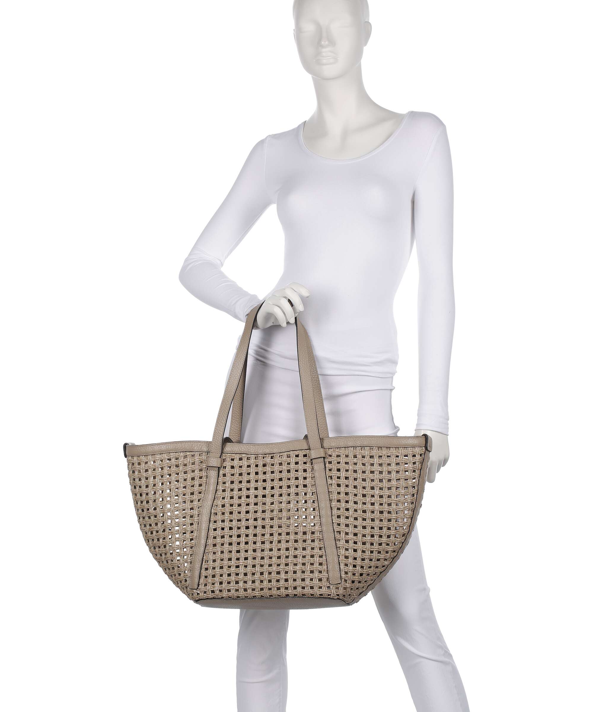 Abro Raffia Net Cosmo Large Cabas sahara - Image 3