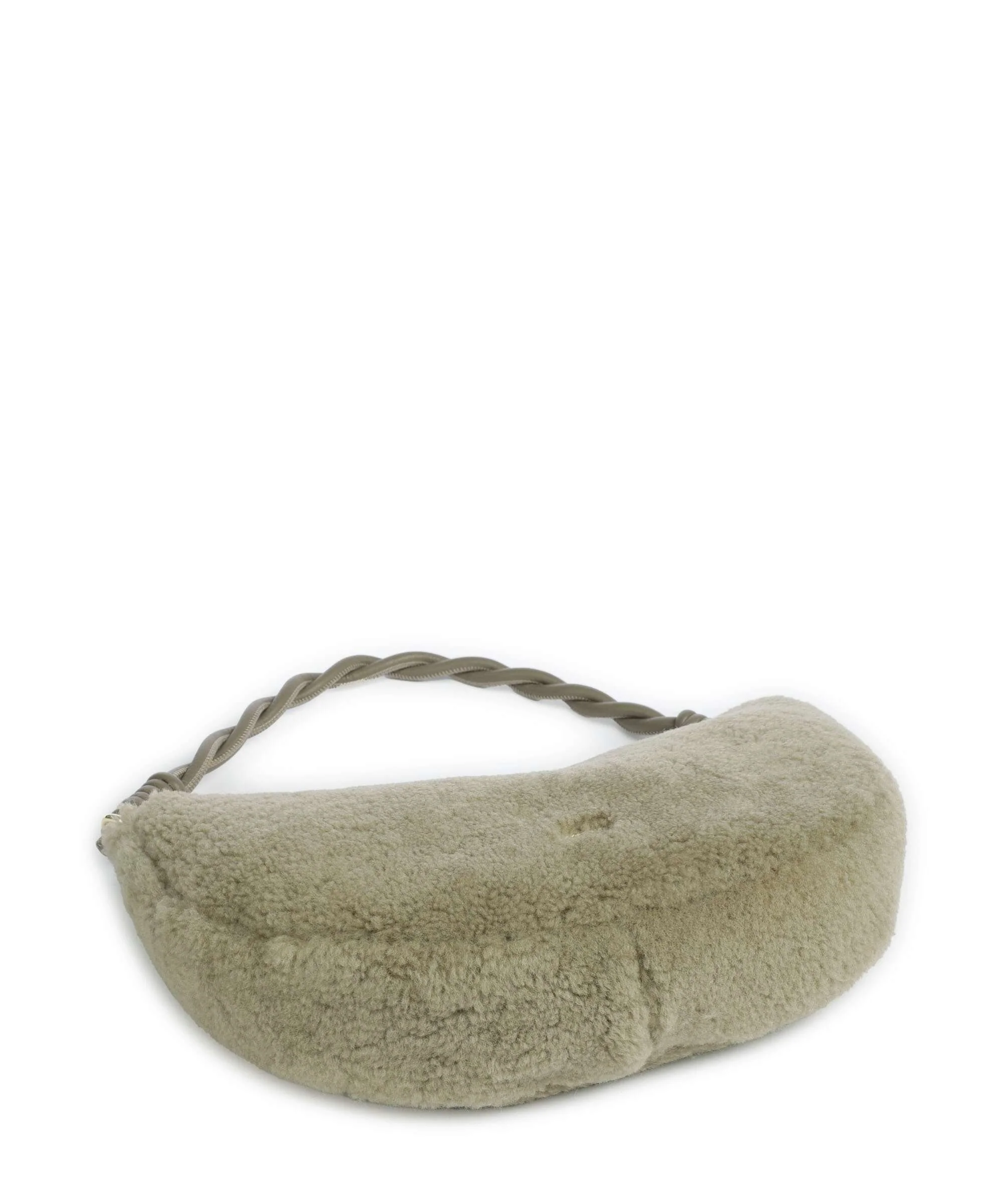 Abro Shearling Moon Sac porté épaule siena - Image 5
