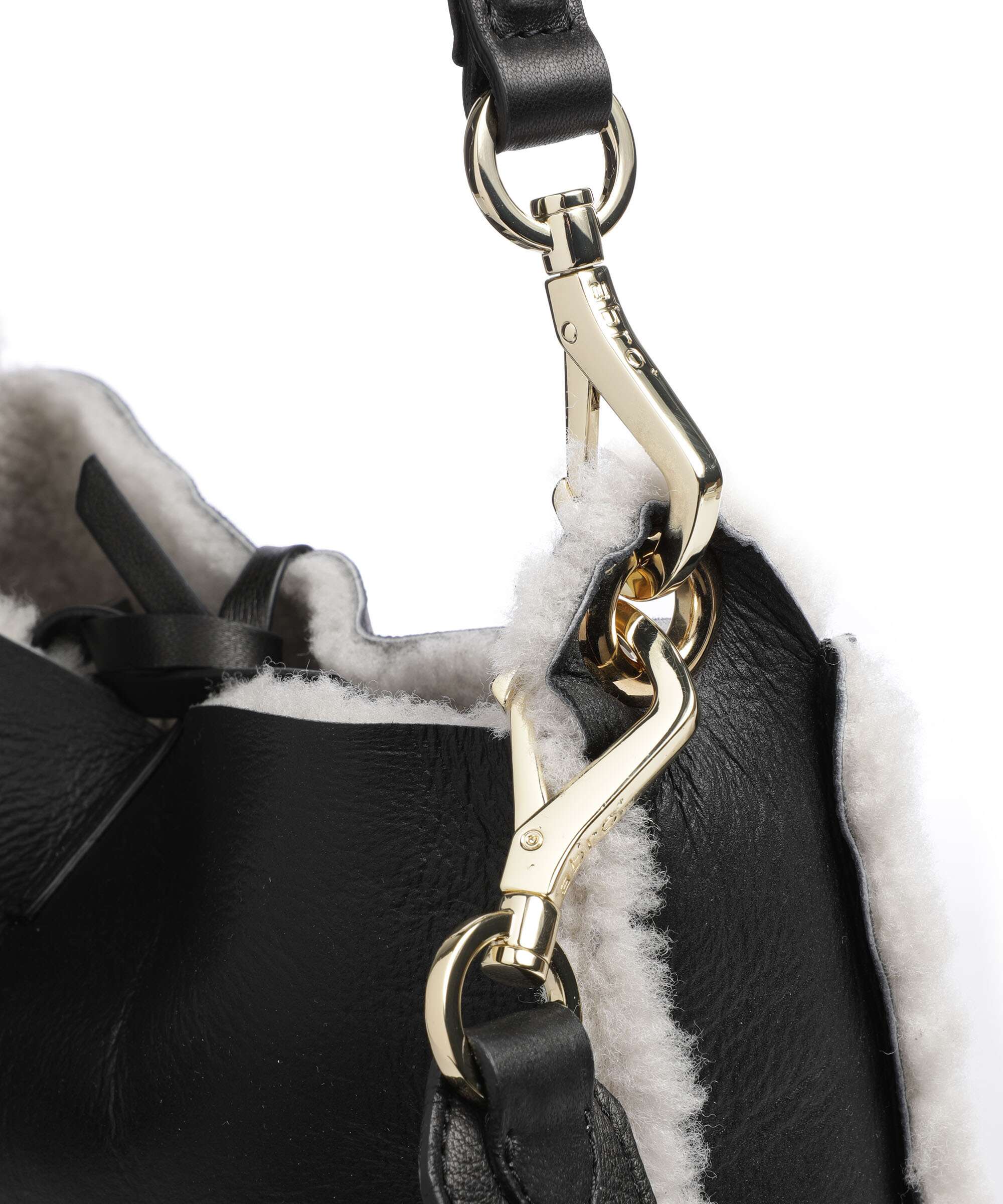 Abro Shearling Raquel Sac fourre-tout black/white - Image 6