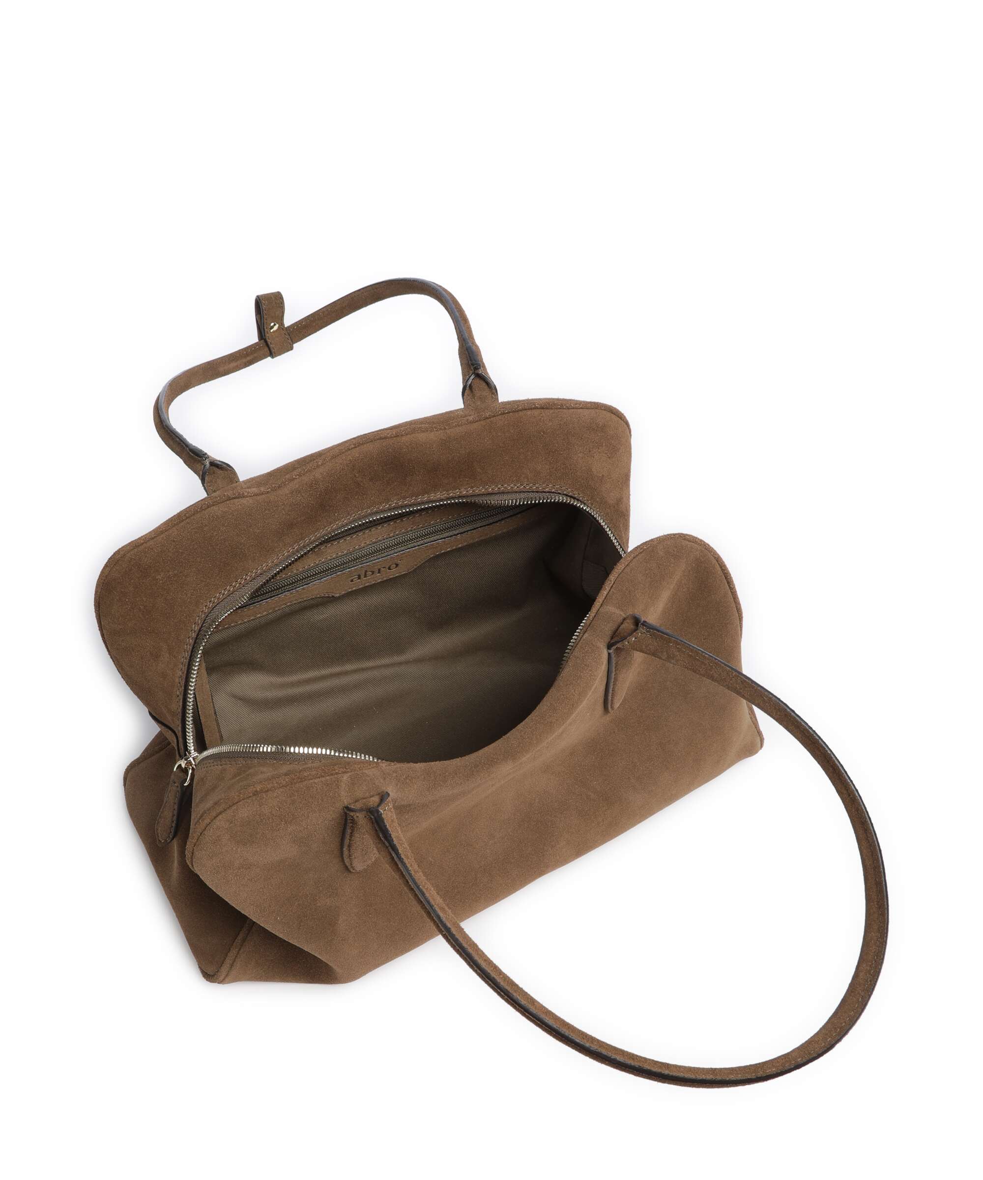 Abro Suede Amara Sac porté épaule khaki - Image 5