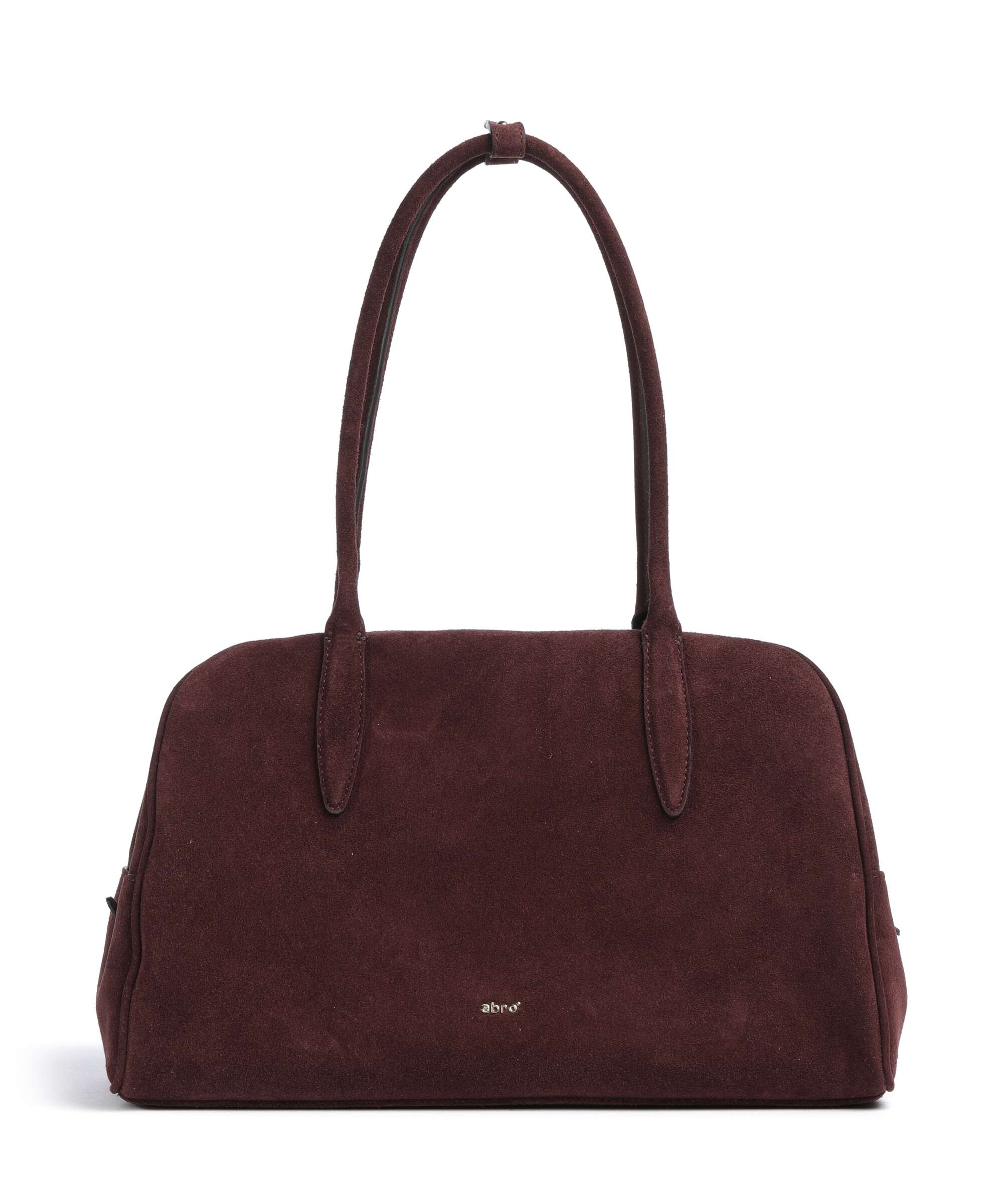 Abro Suede Amara Sac porté épaule burgundy