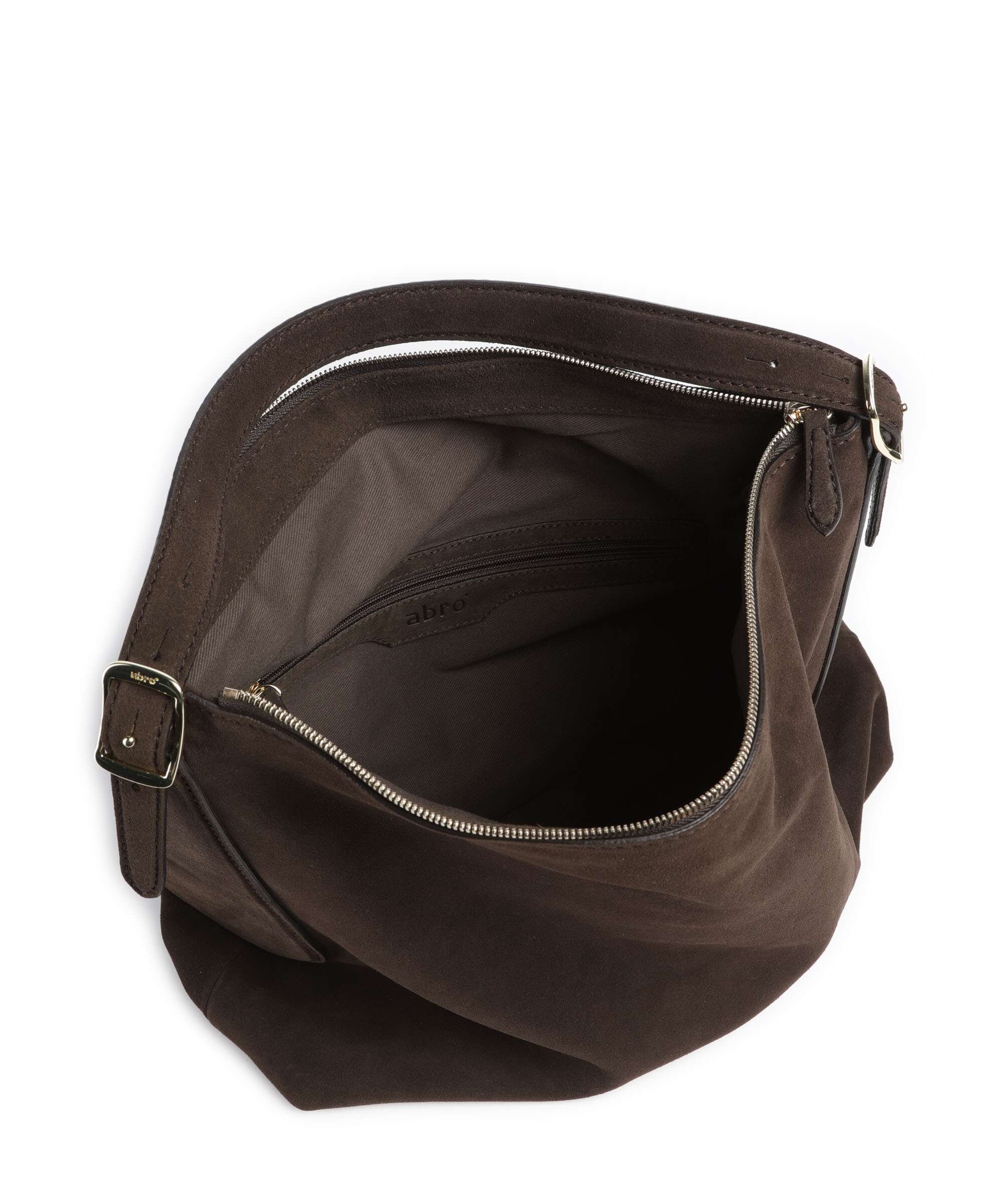 Abro Suede Carina Sac fourre-tout dark brown - Image 6