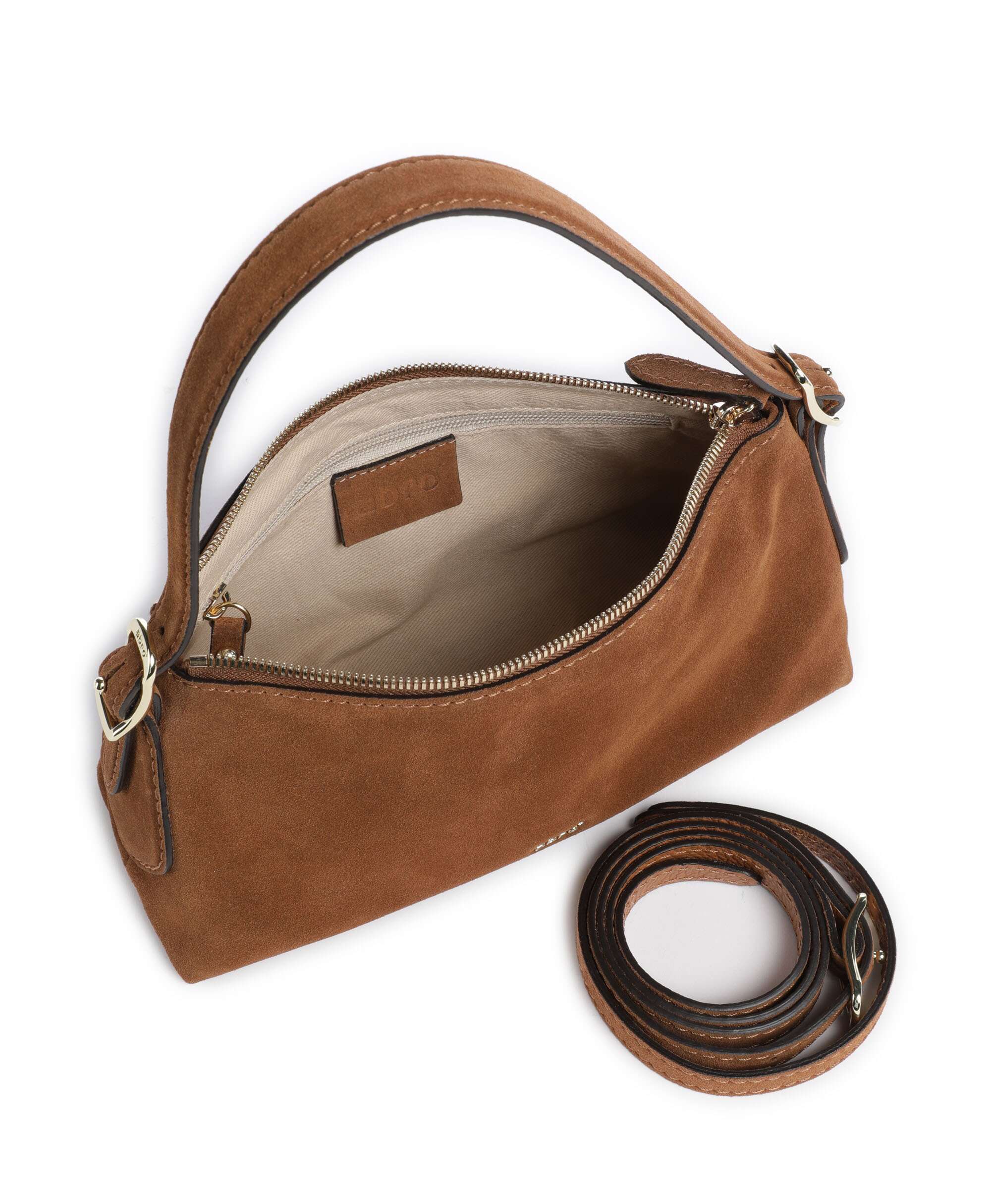 Abro Suede Carina Sac porté épaule cuoio - Image 5