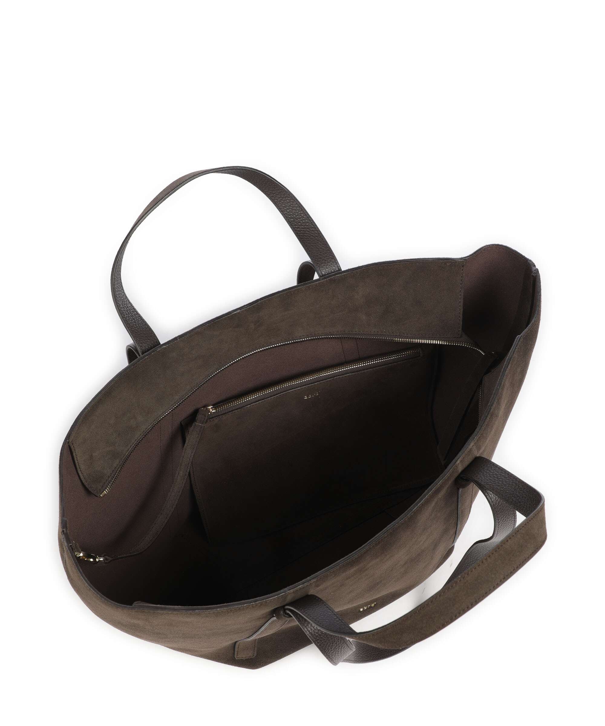 Abro Suede Cosmo Large Cabas dark brown - Image 6