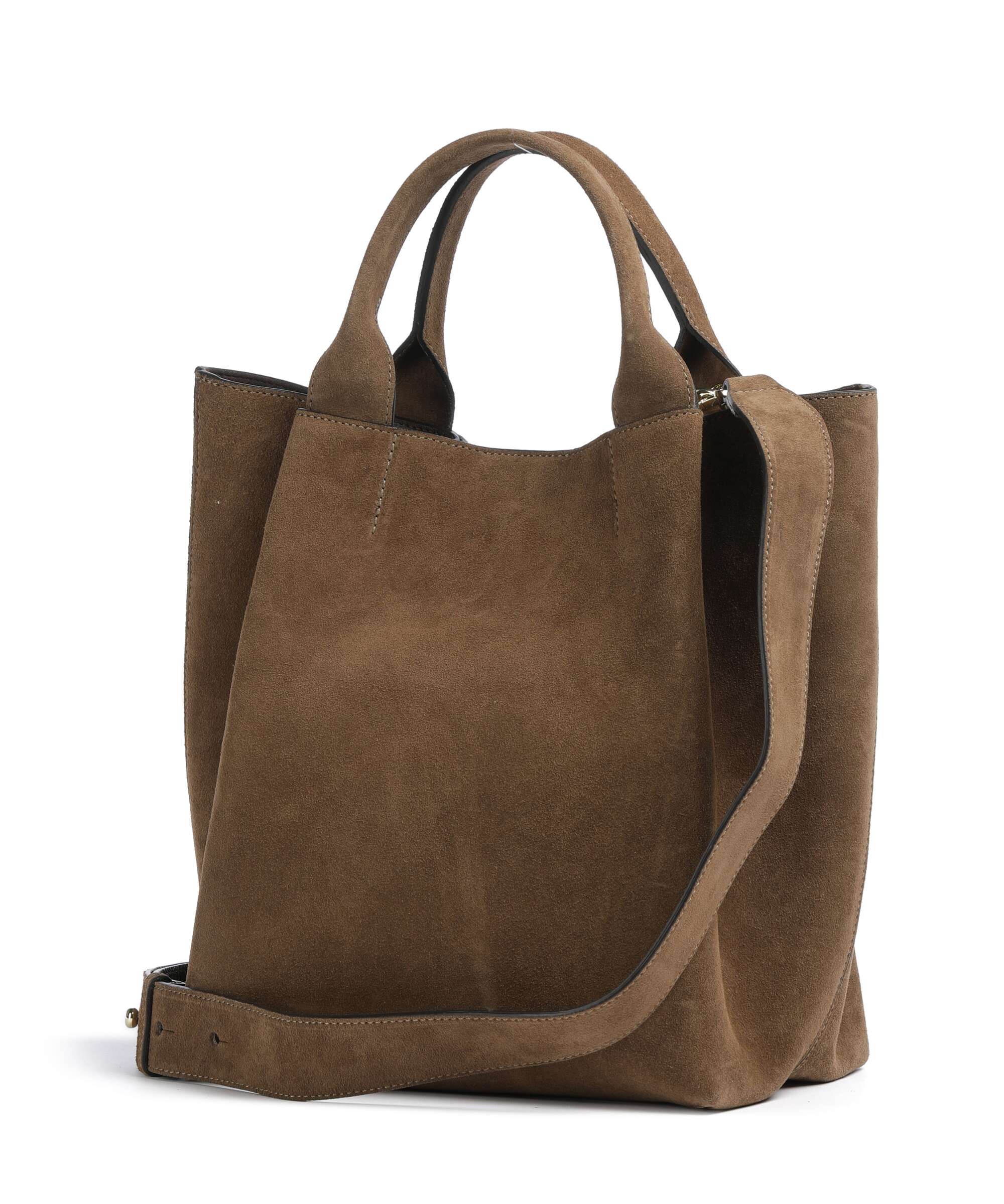 Abro Suede Essential Medium Sac à main khaki - Image 4