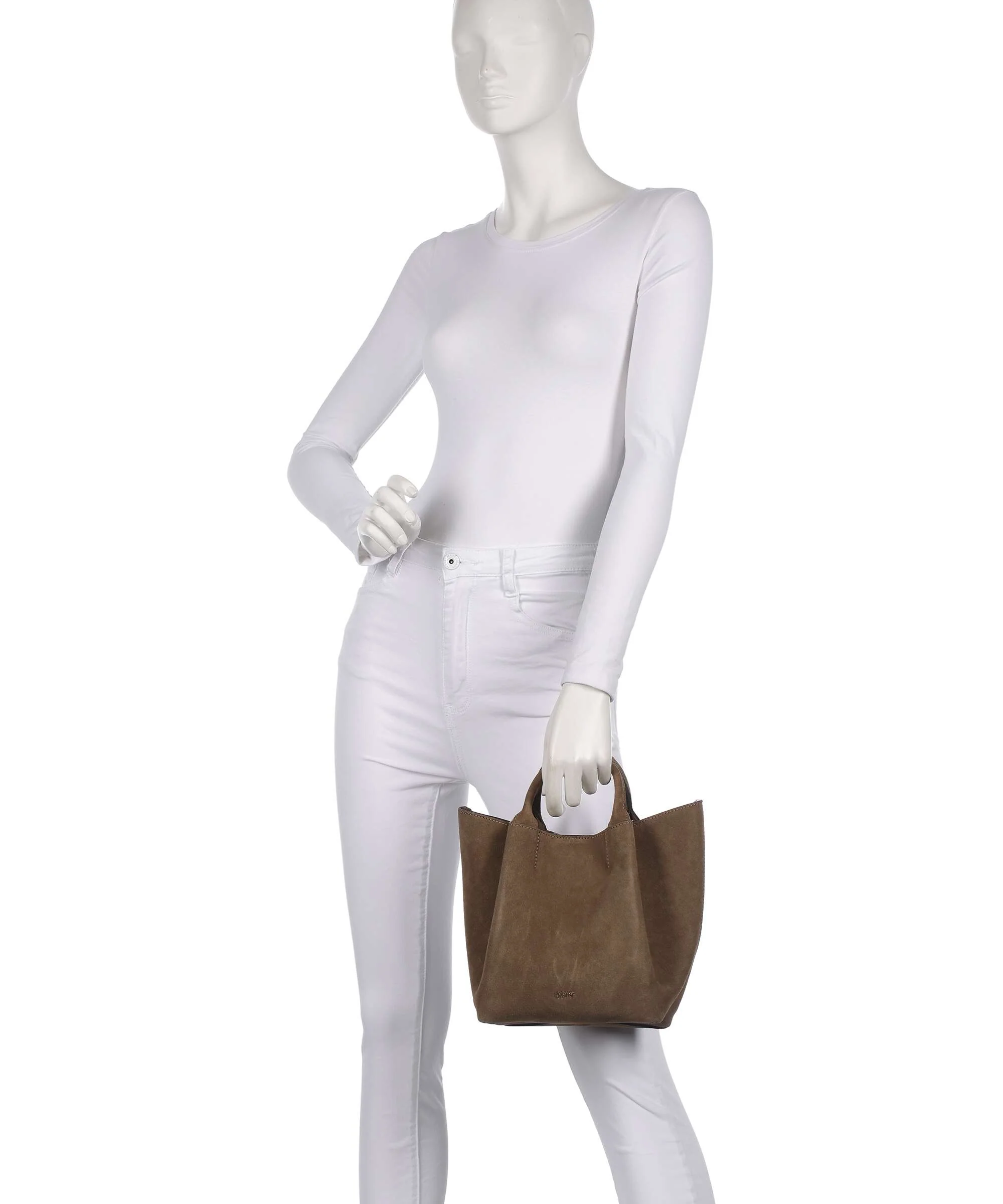 Abro Suede Essential Small Sac à main khaki - Image 3