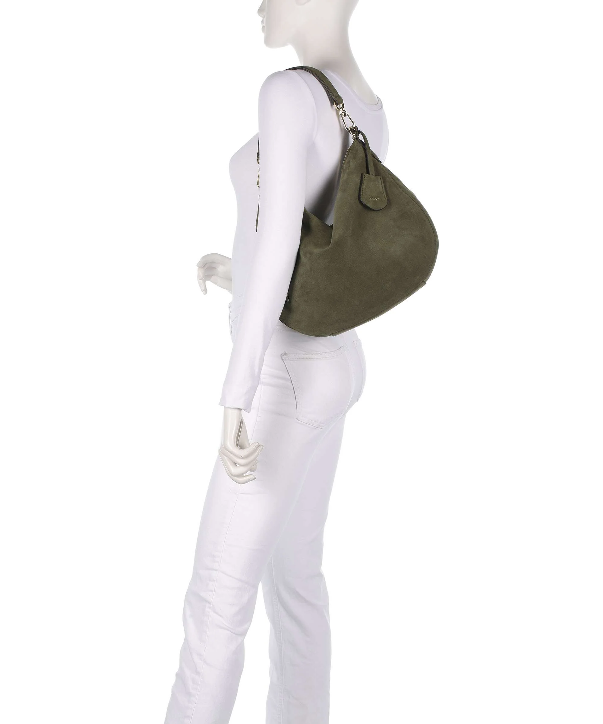 Abro Suede Juna Small Sac fourre-tout oliv - Image 3