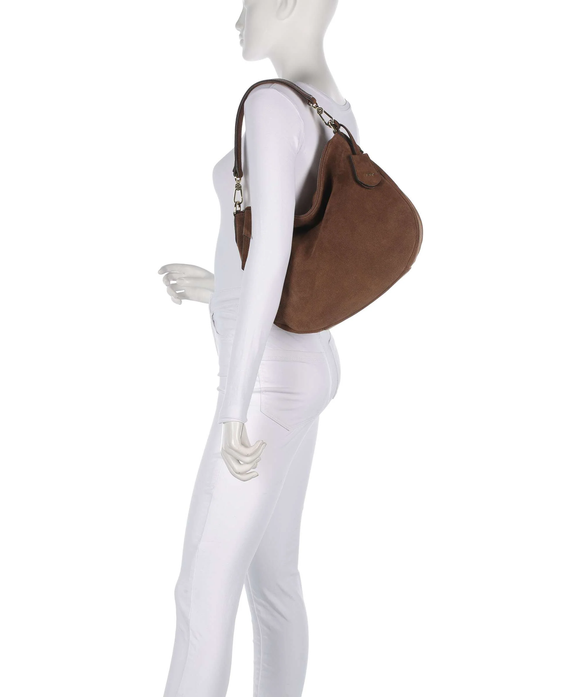 Abro Suede Juna Small Sac fourre-tout wood - Image 3