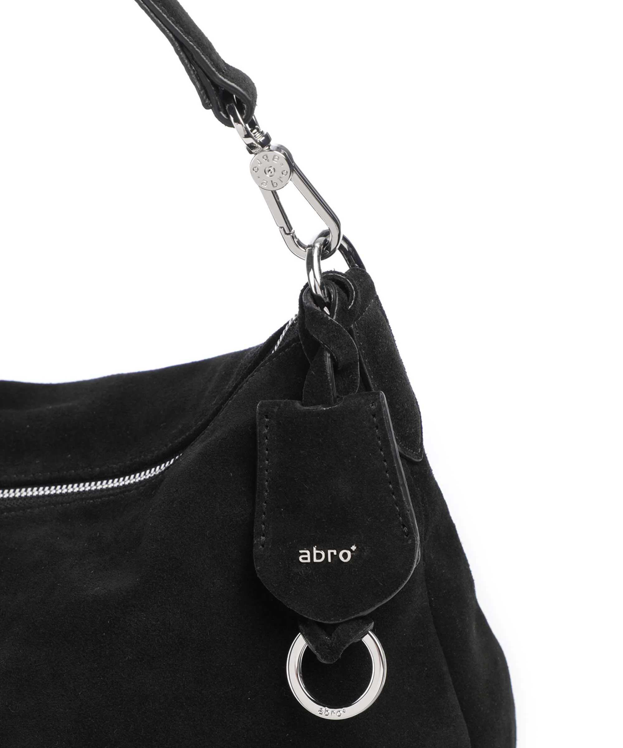 Abro Suede Juna Small Sac fourre-tout black/nickel - Image 4