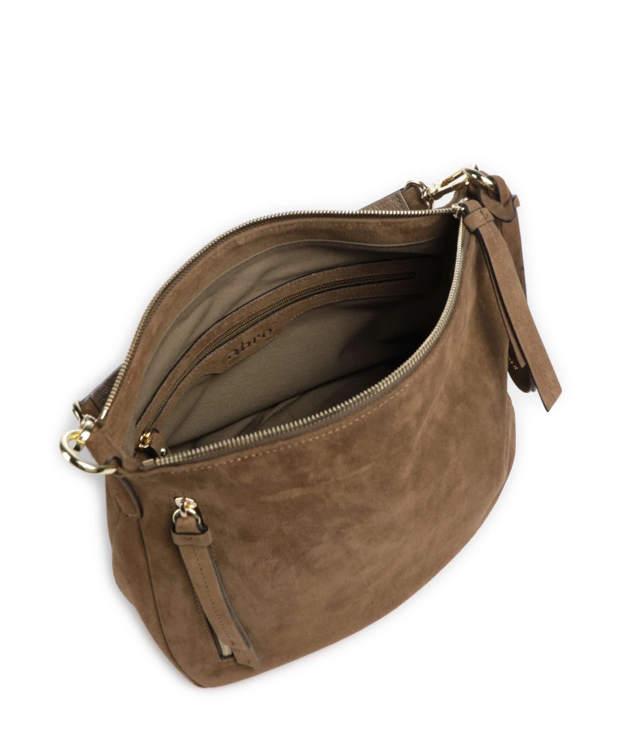 Abro Suede Juna Small Sac fourre-tout khaki - Image 6