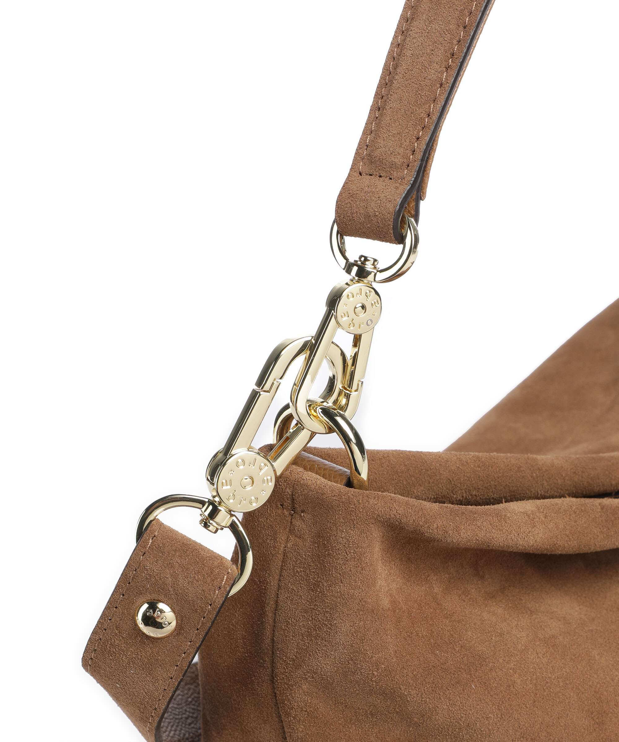 Abro Suede Kaia Sac fourre-tout camel - Image 4