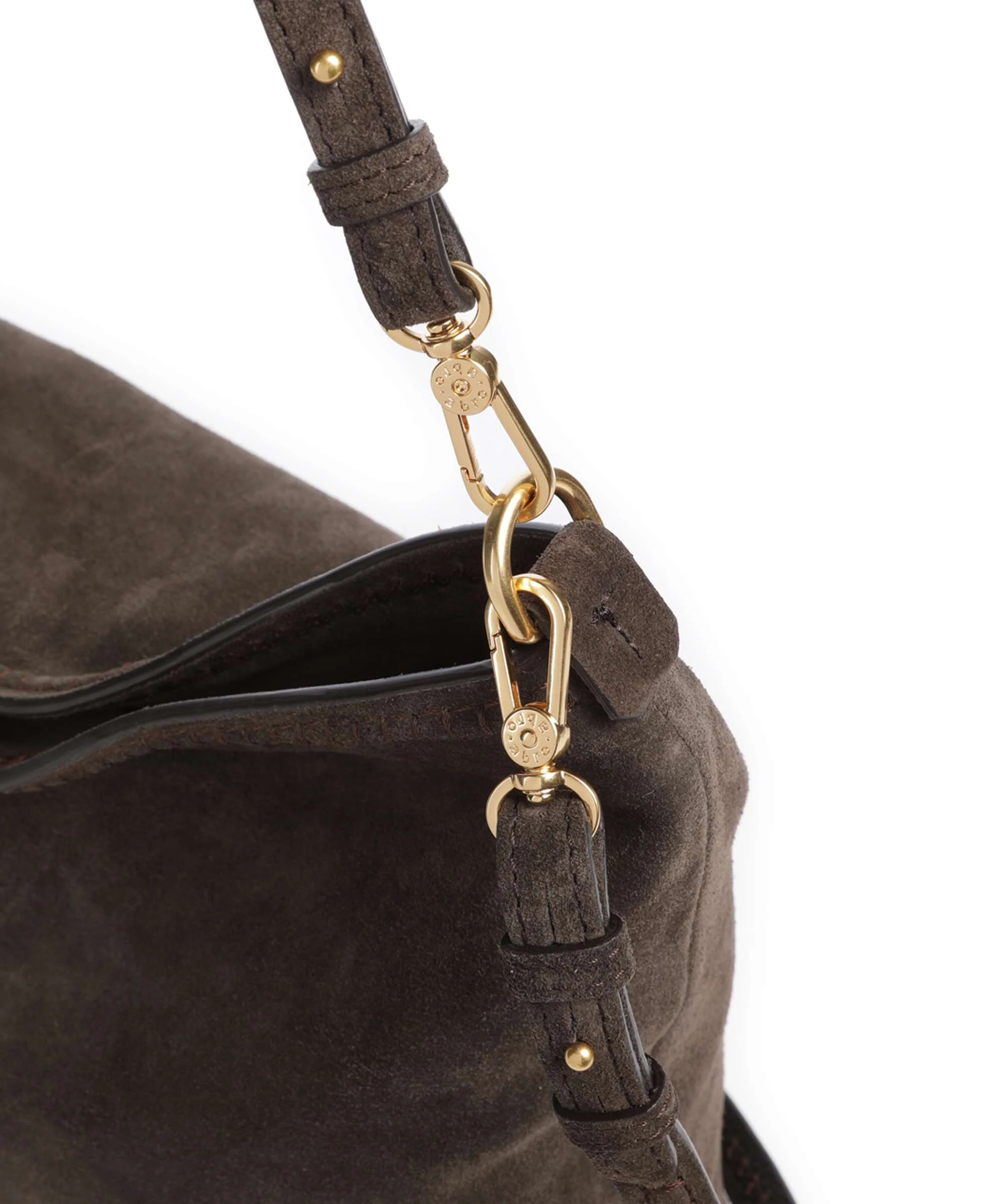Abro Suede Signature Sac fourre-tout dark brown - Image 4