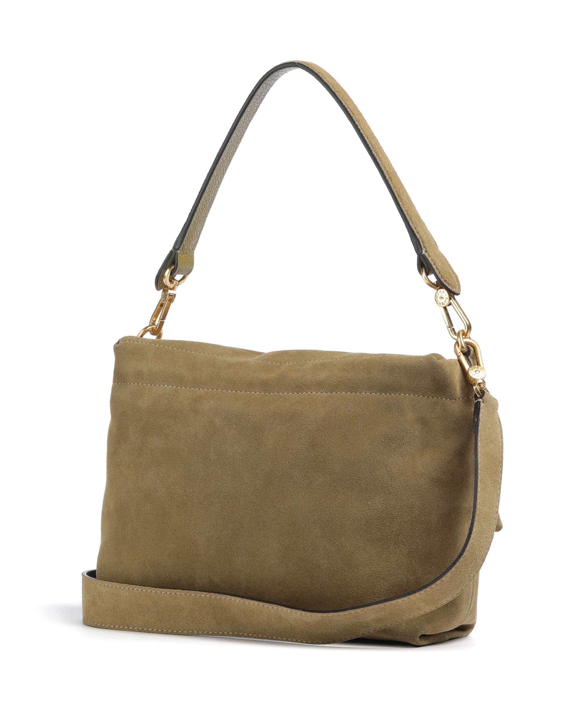 Abro Suede Temi Medium Sac porté épaule mud - Image 2