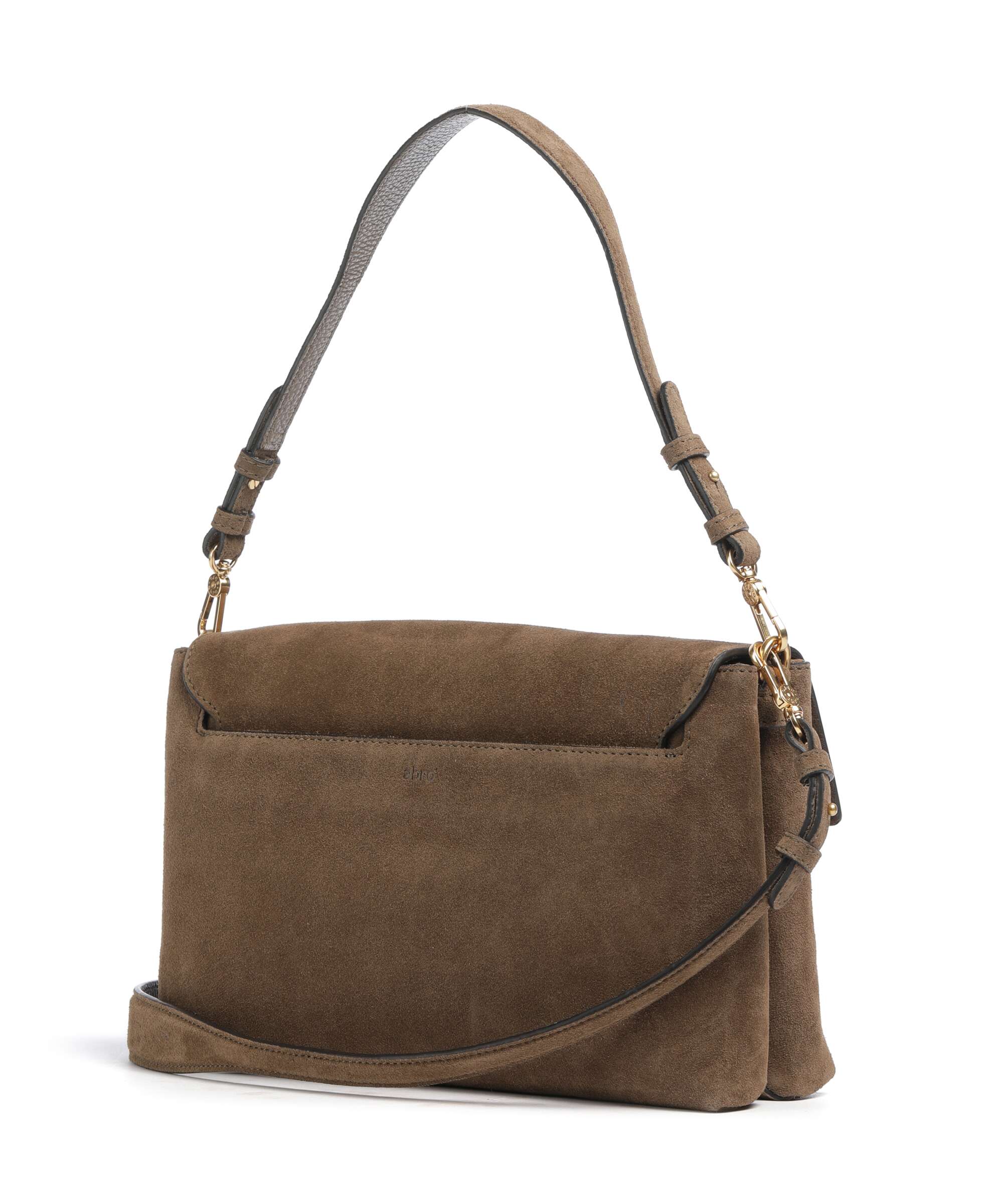 Abro Suede Twist Sac porté épaule khaki - Image 2