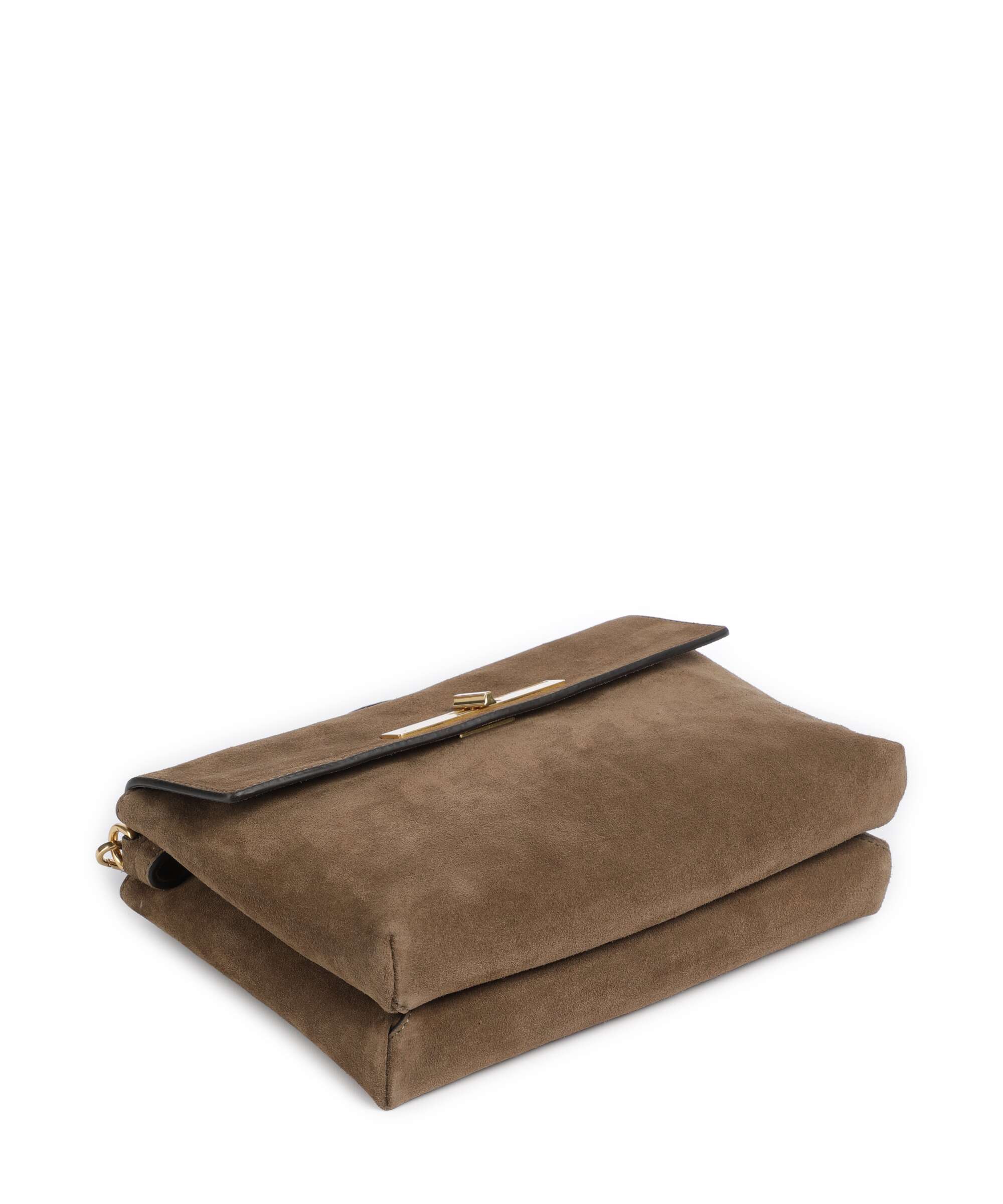 Abro Suede Twist Sac porté épaule khaki - Image 4