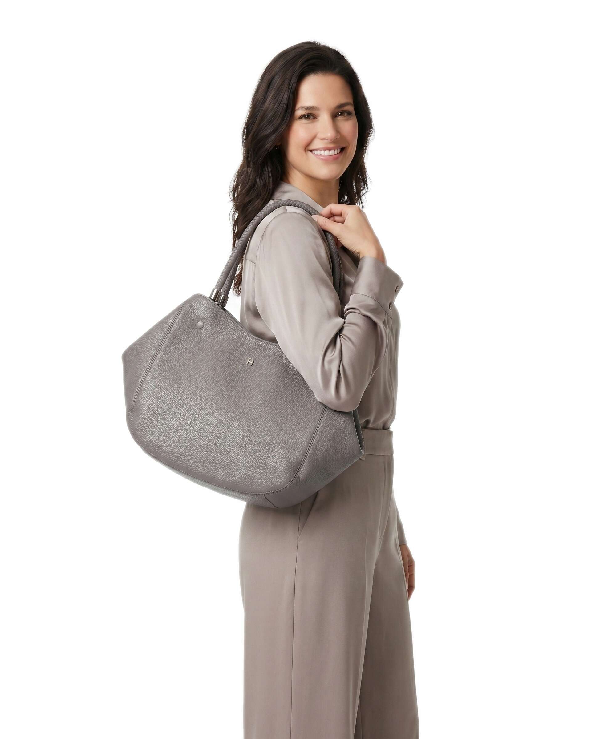Aigner Carré Soft L Cabas ash grey - Image 3