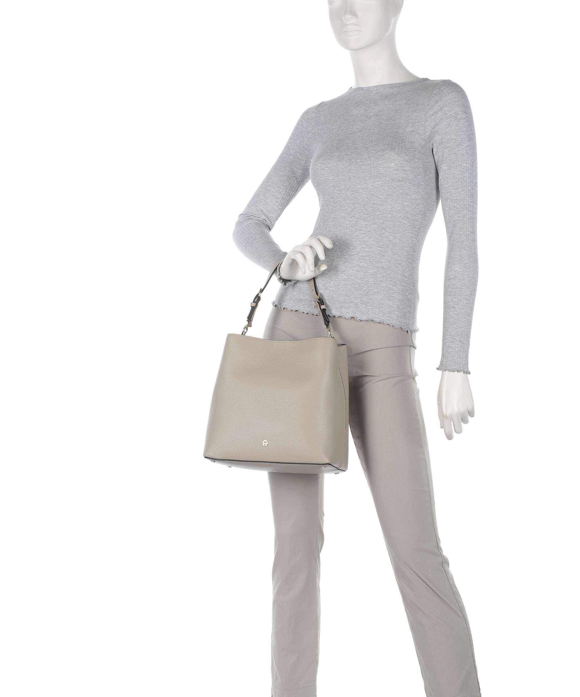Aigner Delia M Sac fourre-tout alpaca beige - Image 3