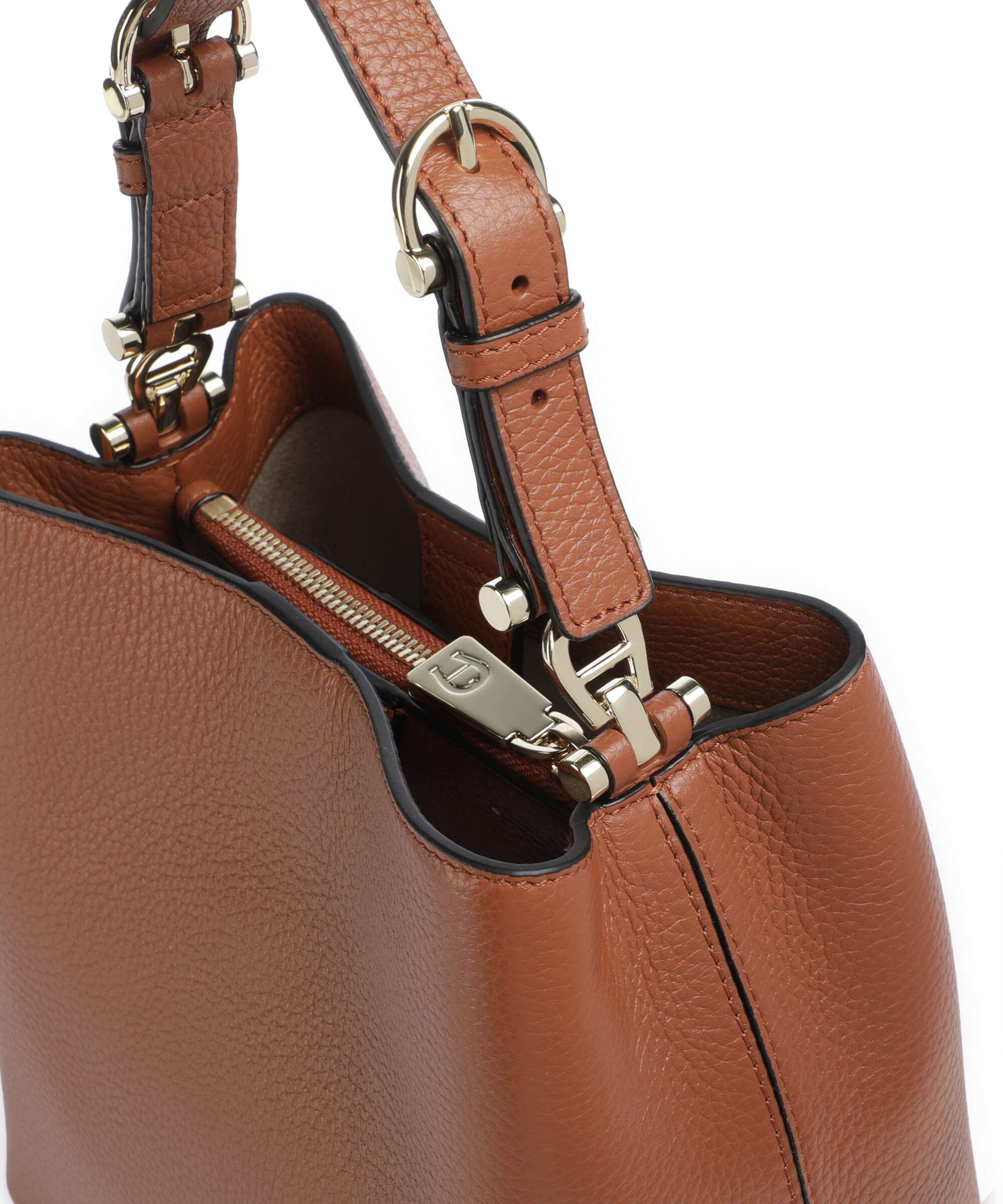 Aigner Delia S Sac seau cognac brown - Image 4