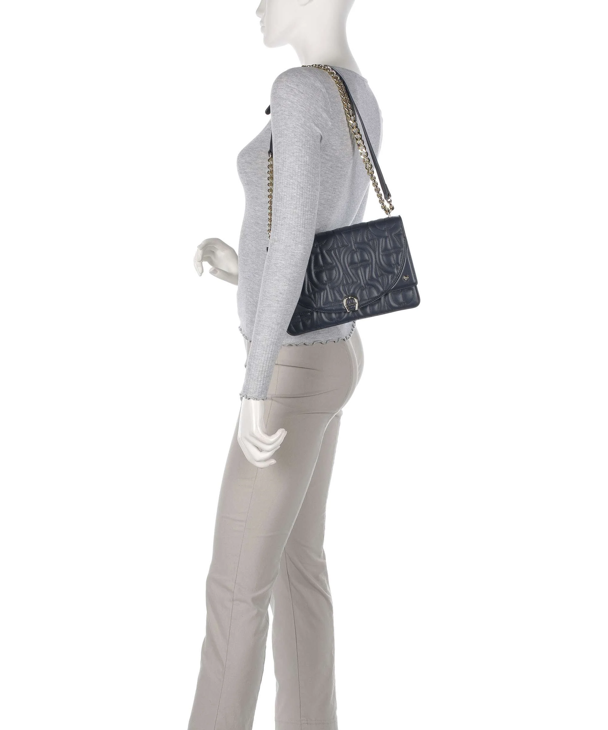 Aigner Diadora S Sac porté épaule cosmic blue - Image 4