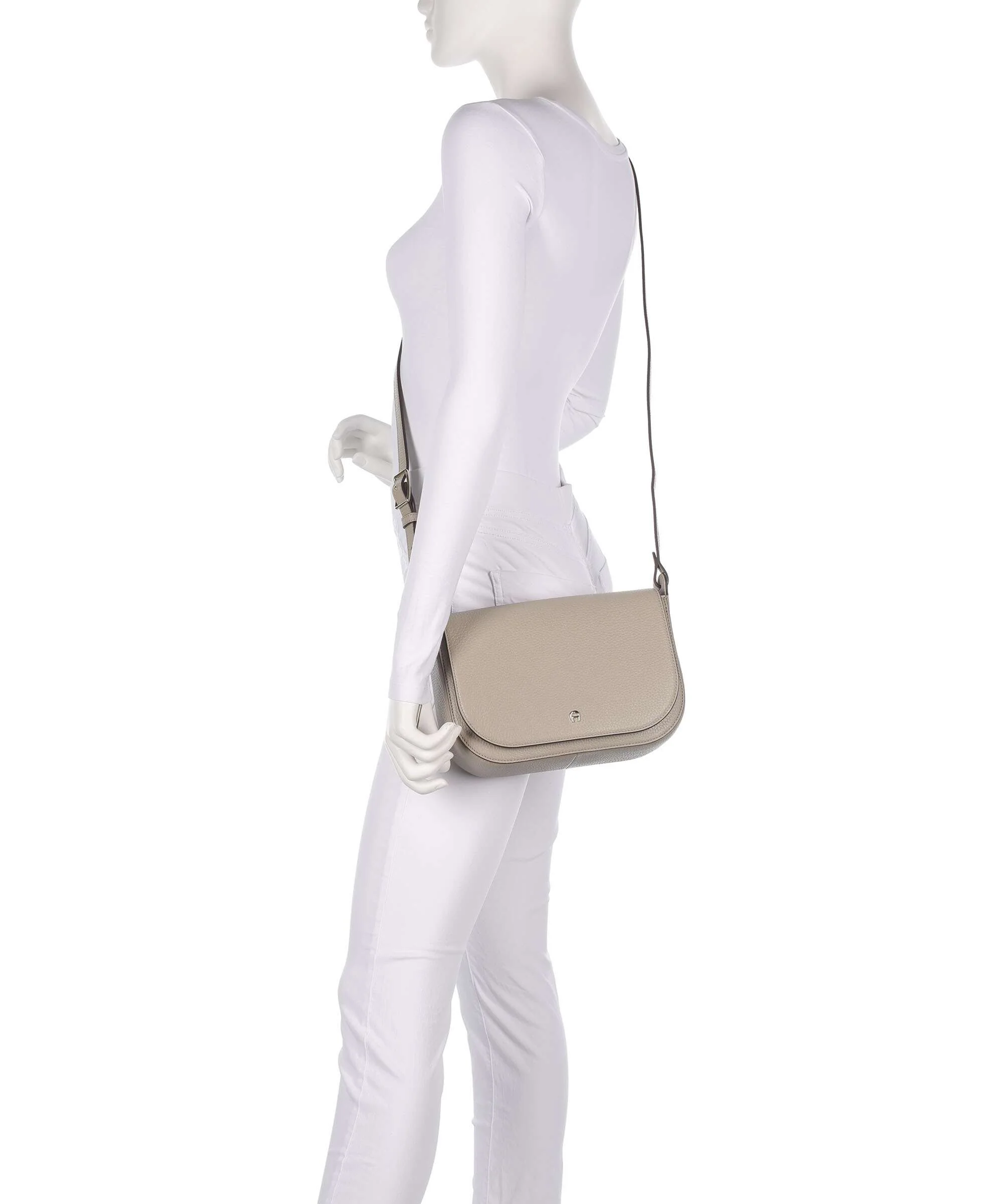 Aigner Pura S Sac bandoulière alpaca beige - Image 3