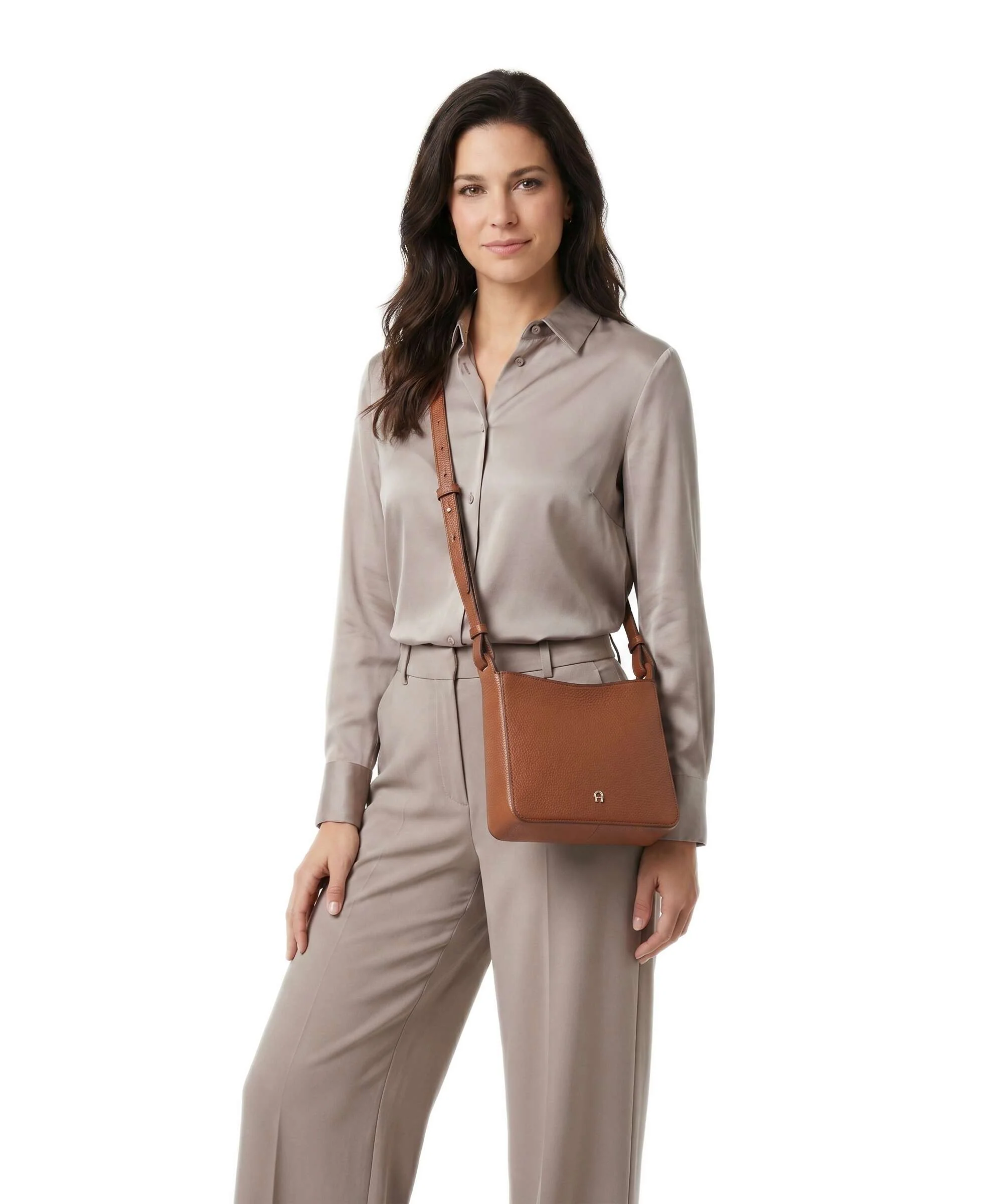 Aigner Pura S Sac bandoulière cognac brown - Image 3