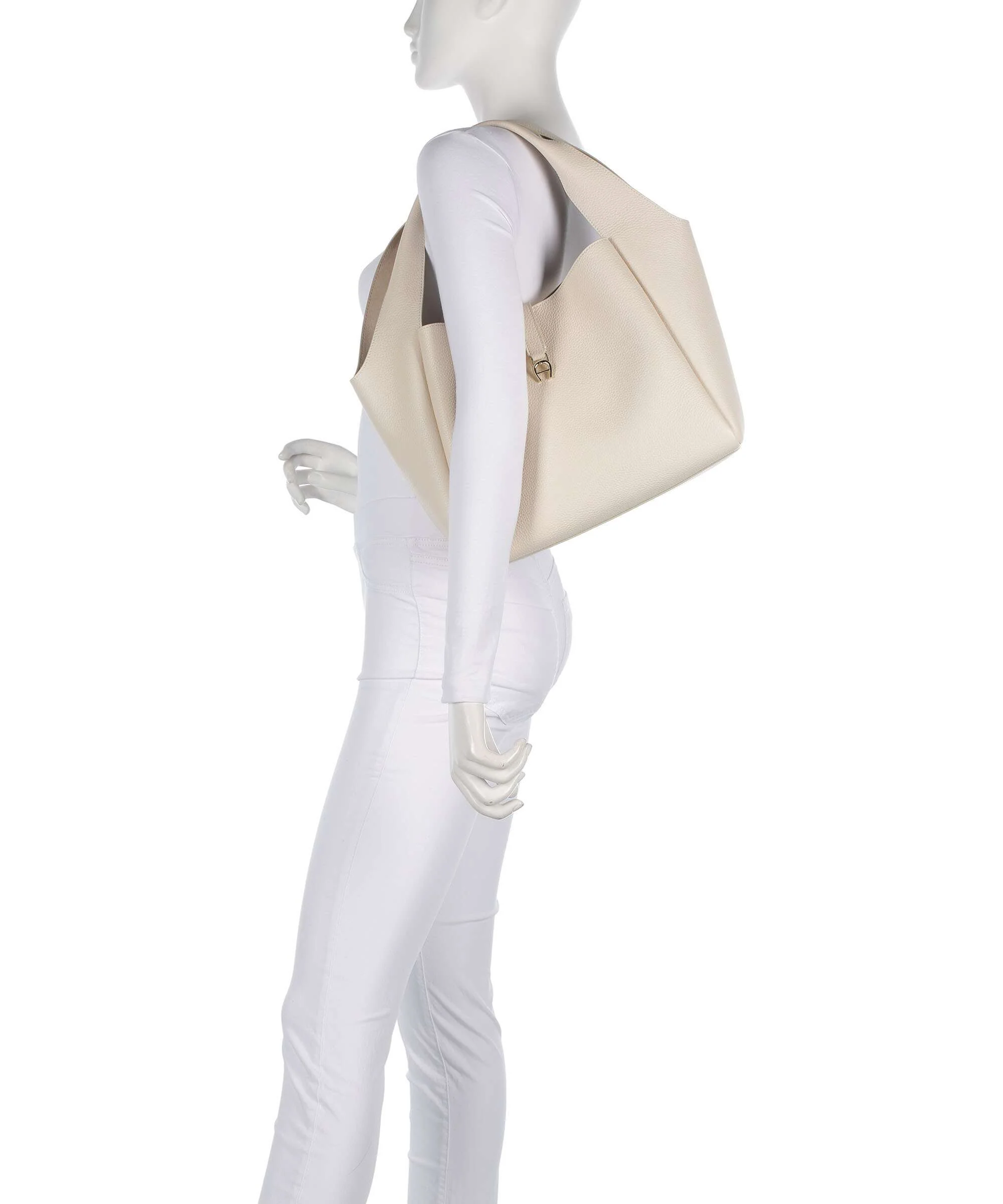 Aigner Zaira M Sac fourre-tout macadamia white - Image 3