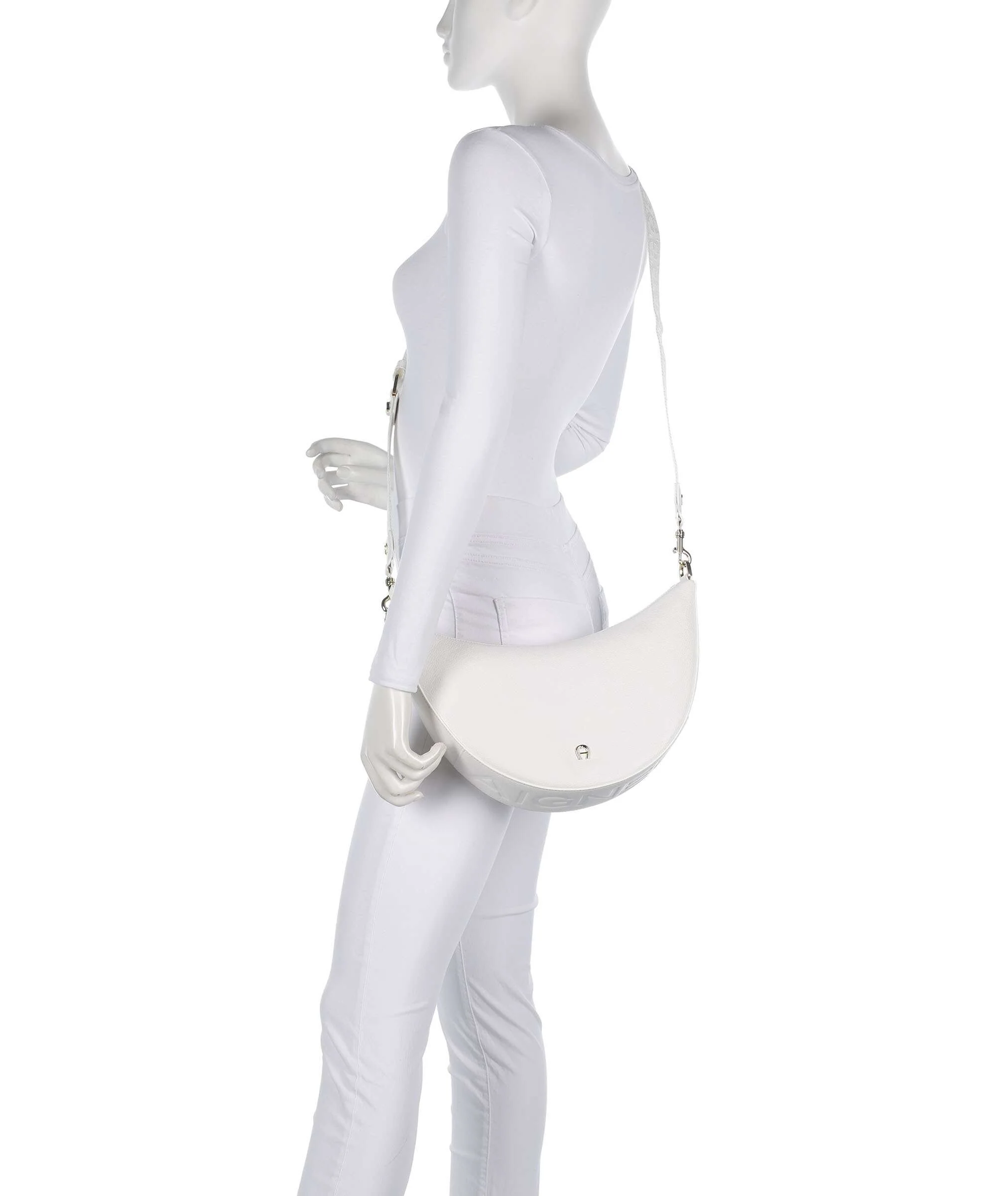 Aigner Zita M Sac bandoulière cotton white - Image 3