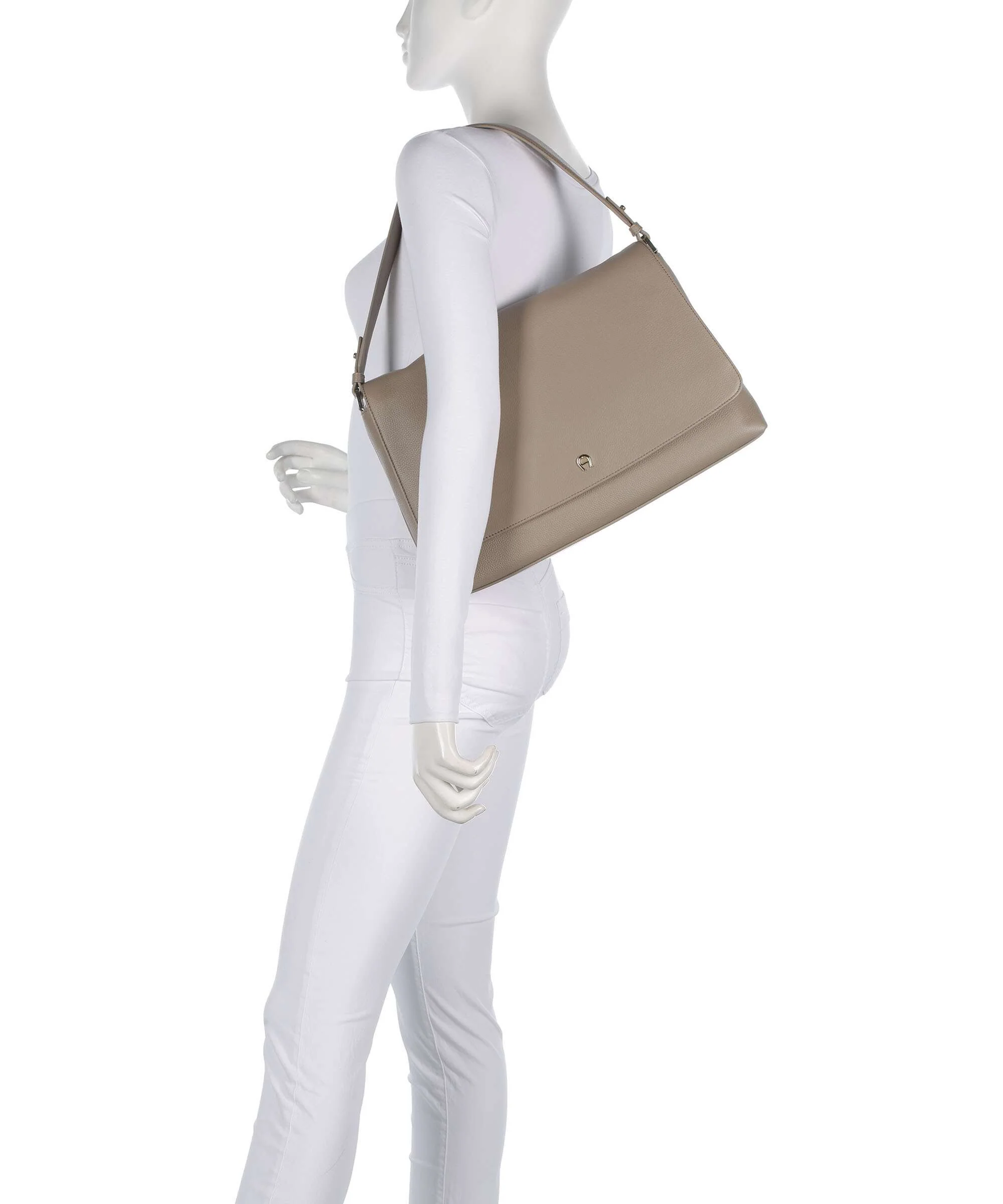 Aigner Zita M Sac porté épaule taupe - Image 3