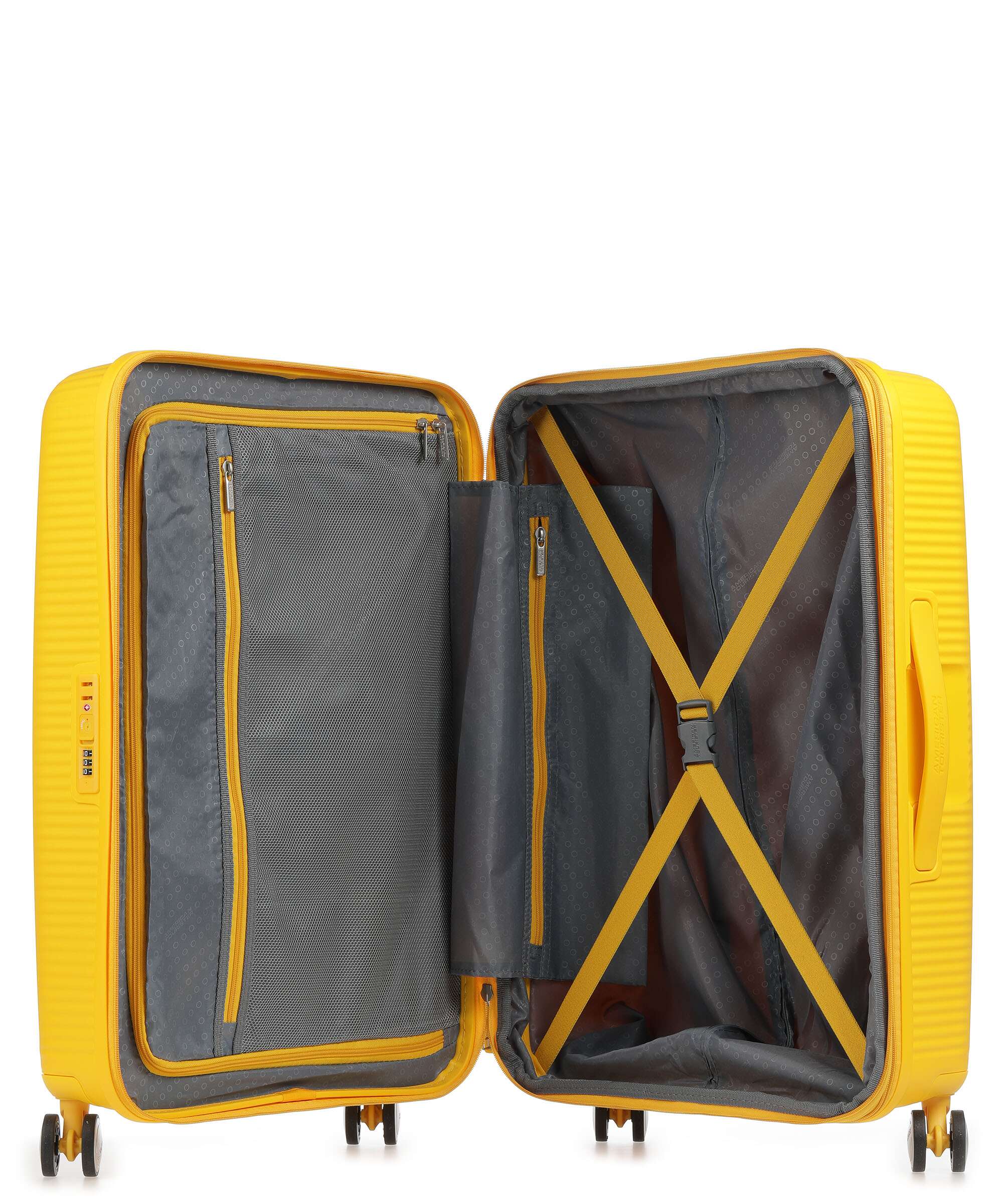 American Tourister Soundbox Valise 4 roues golden yellow - Image 6