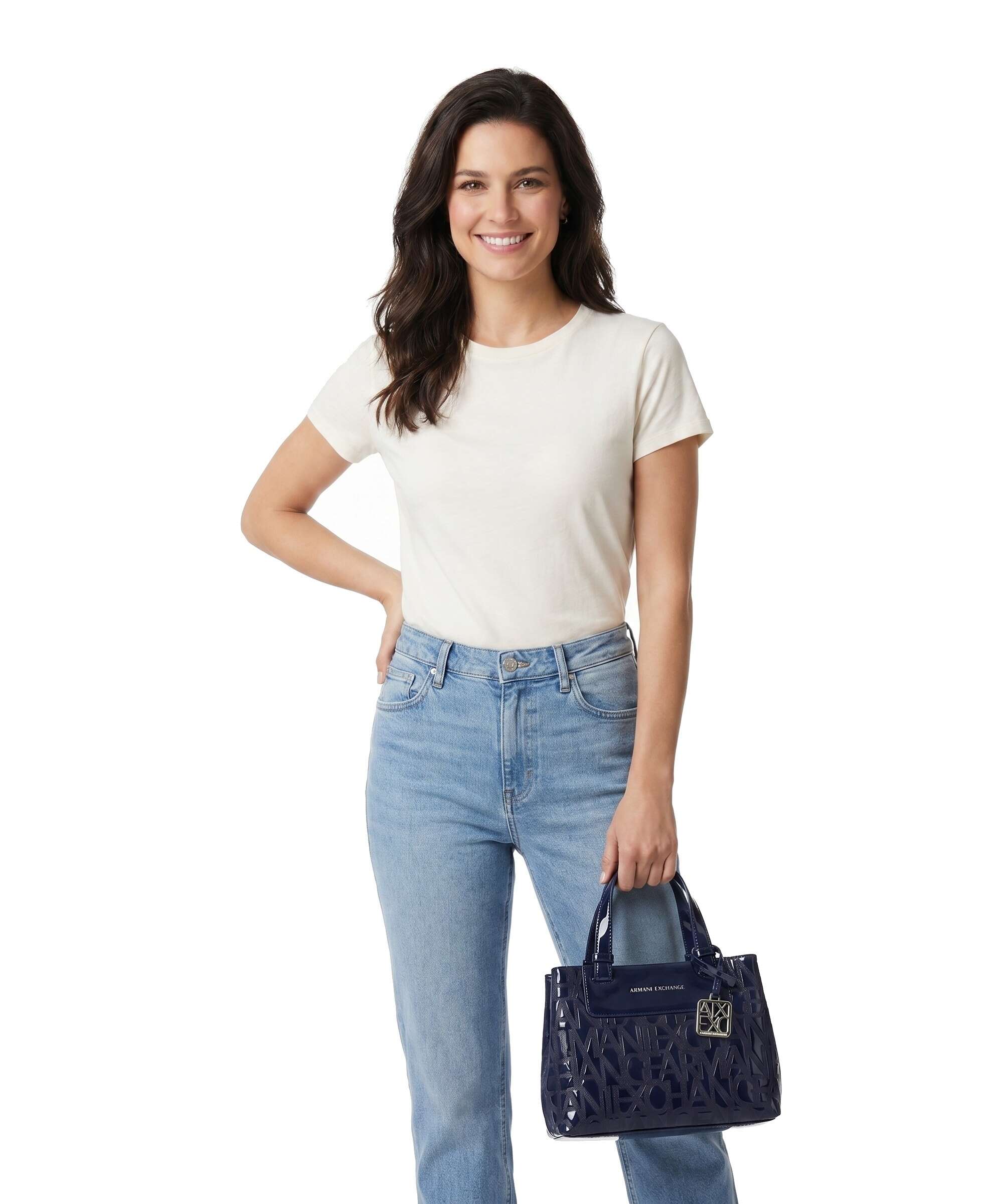 Armani Exchange Liz Patent S Sac à main abyss - Image 3