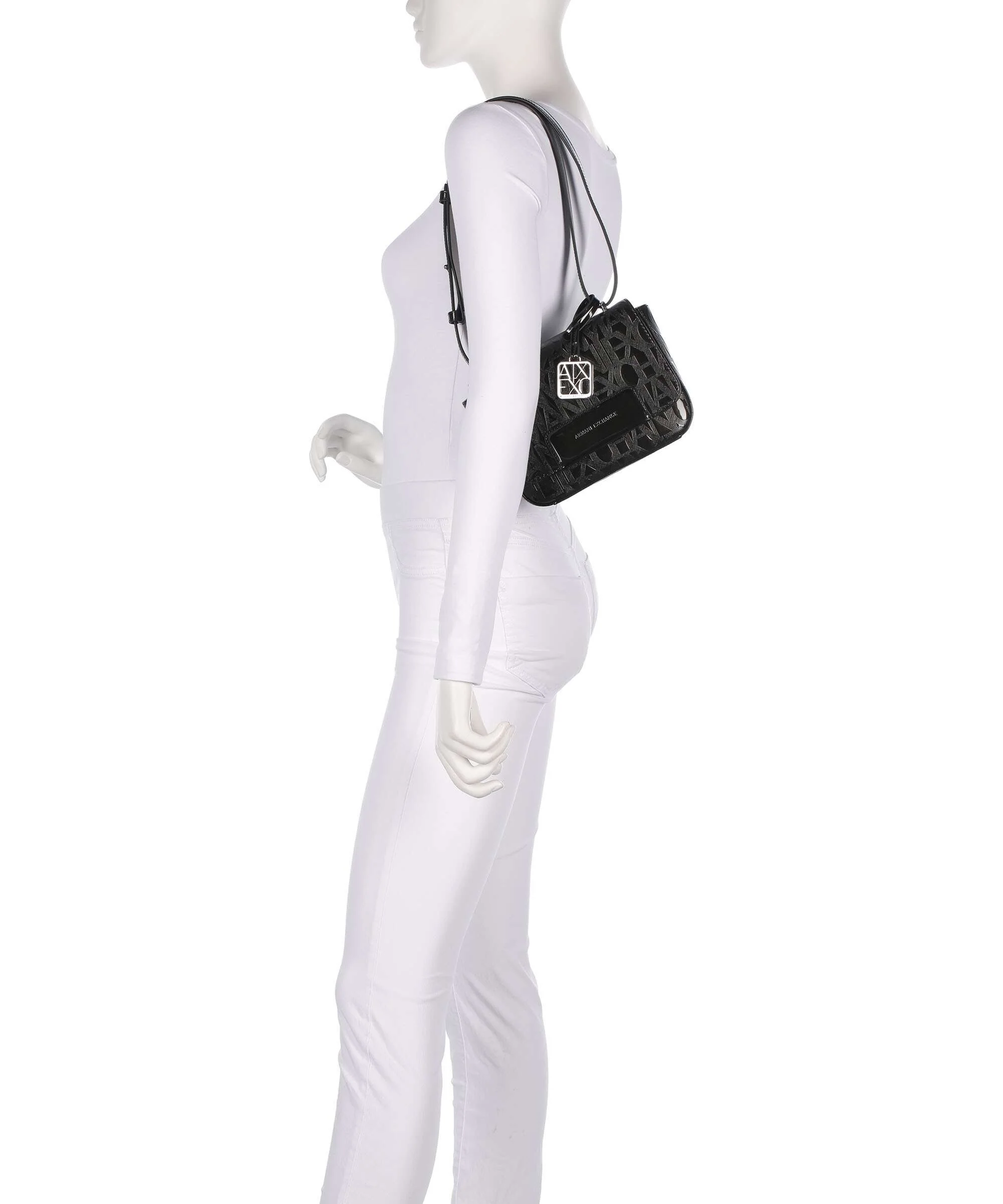 Armani Exchange Liz Patent Sac bandoulière black - Image 4