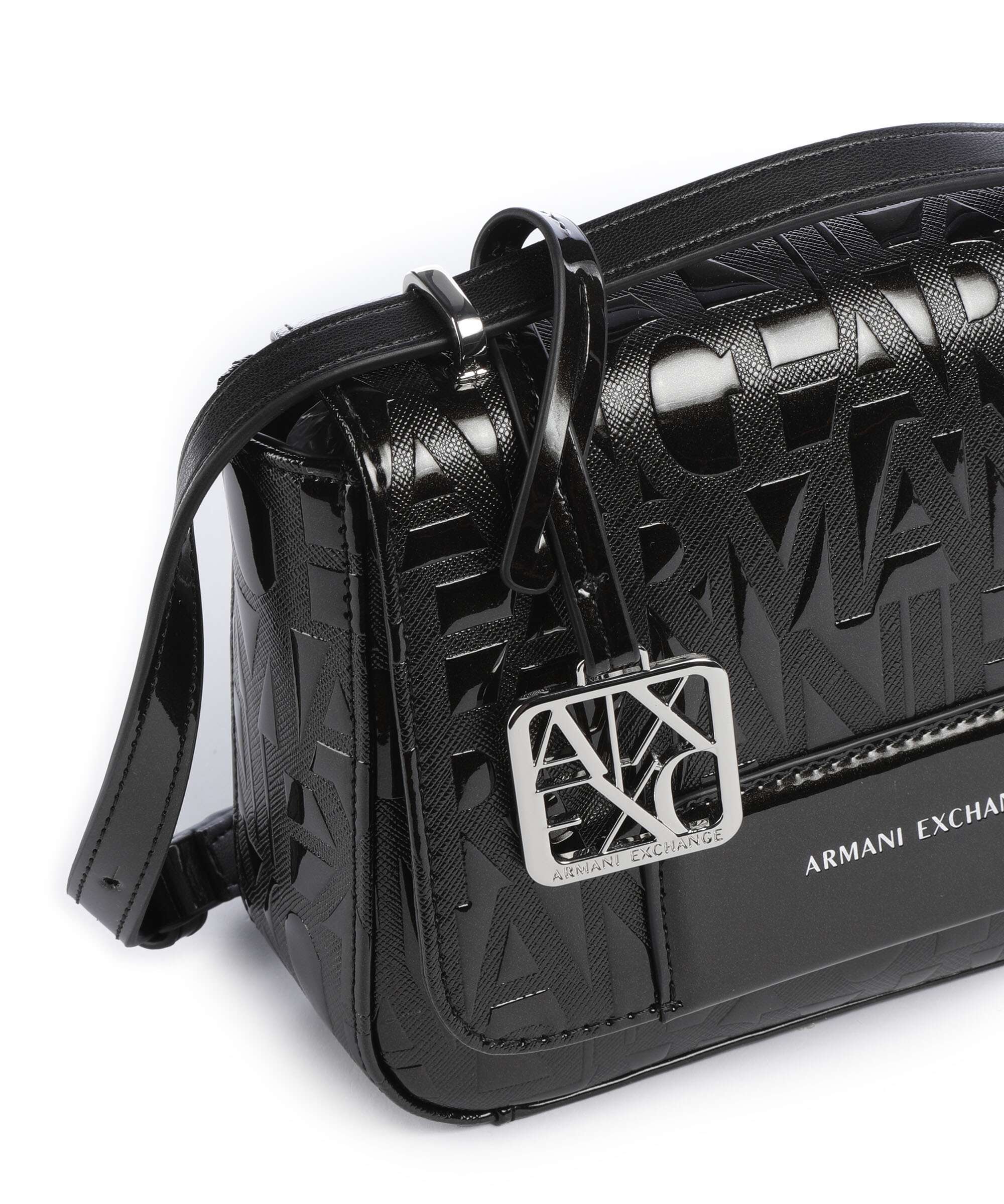 Armani Exchange Liz Patent Sac bandoulière black - Image 5