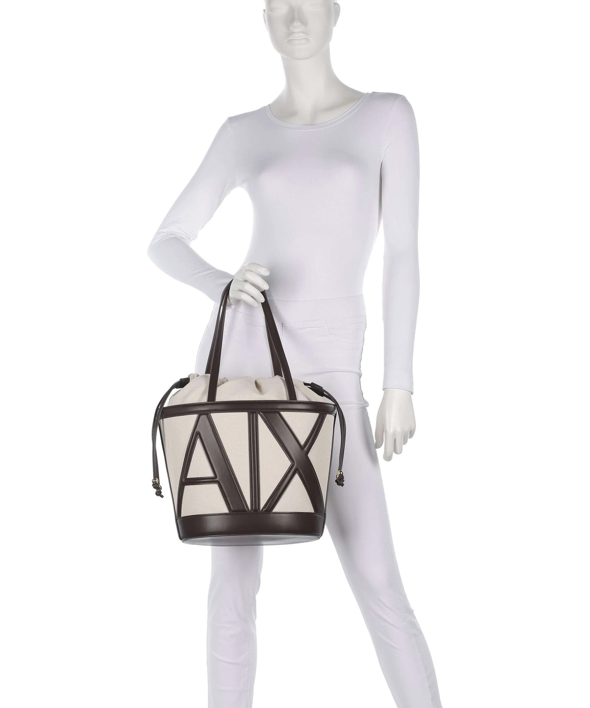 Armani Exchange Marisol Sac seau natural/dusk shade - Image 3