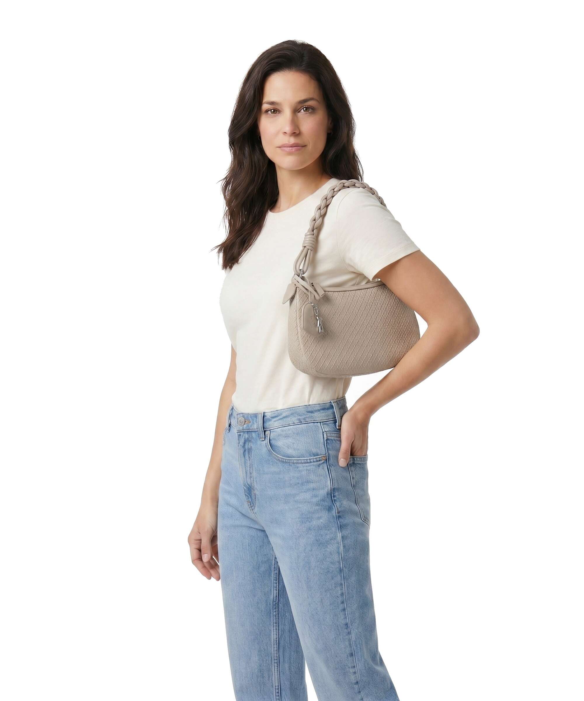 Armani Exchange Maya S Sac porté épaule sand - Image 3