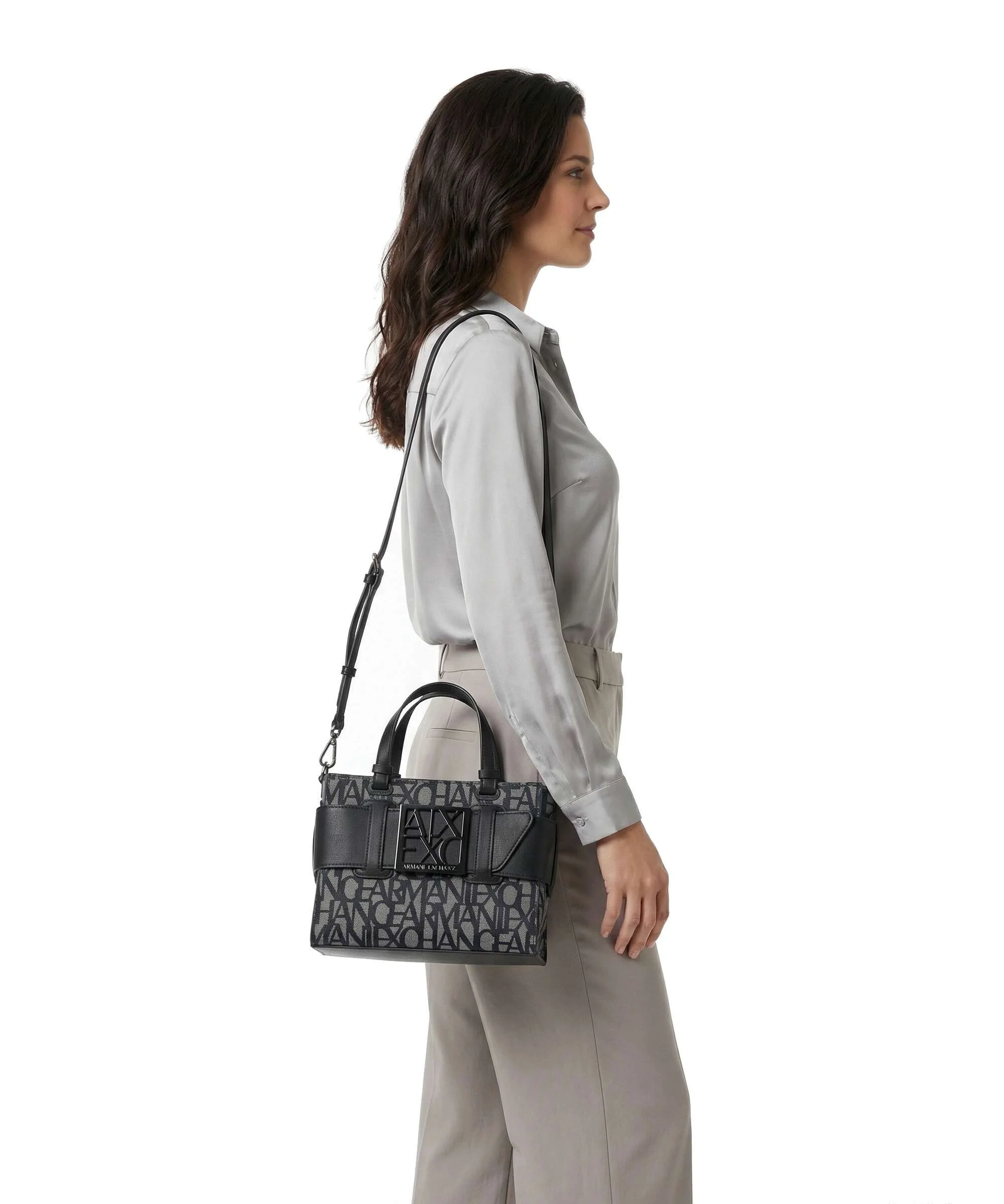 Armani Exchange Susy M Sac à main beige/black - Image 3