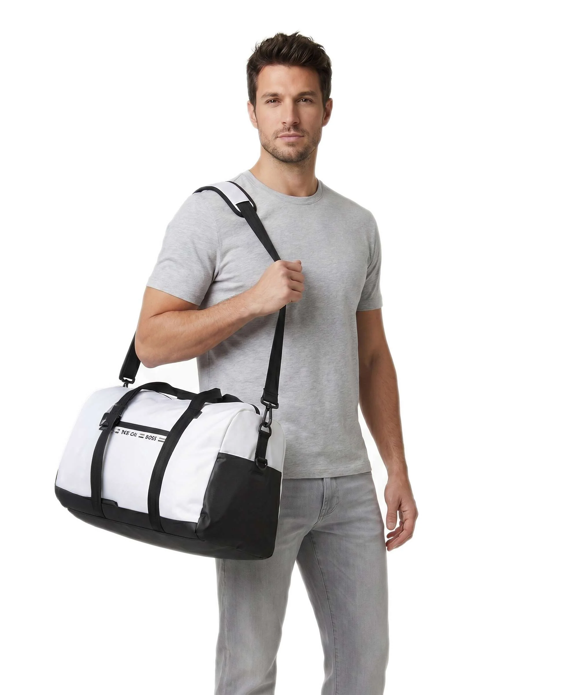 BOSS Stenson Sac week-end white - Image 3