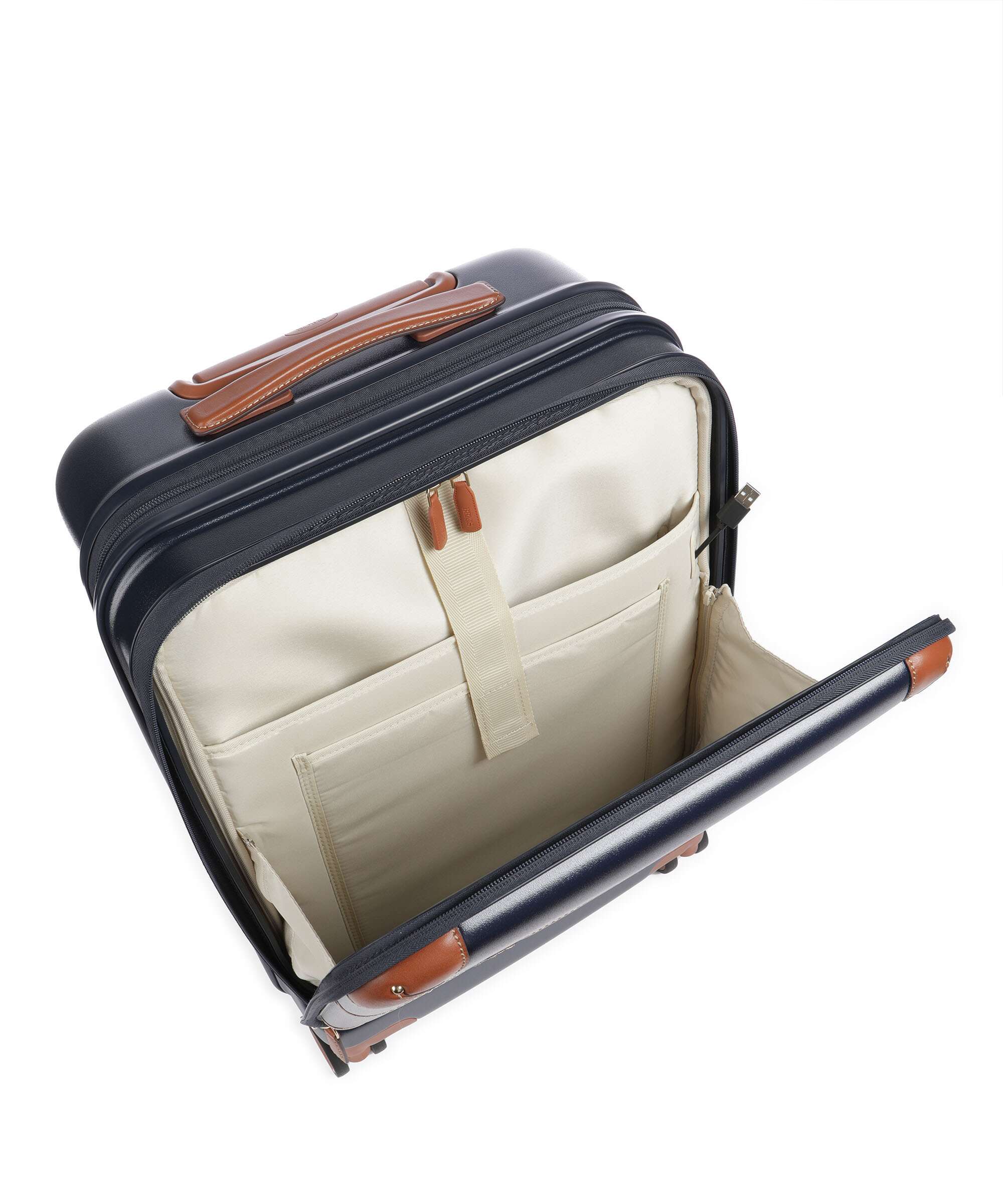 Brics Bellagio Valise 4 roues blue/tan - Image 7